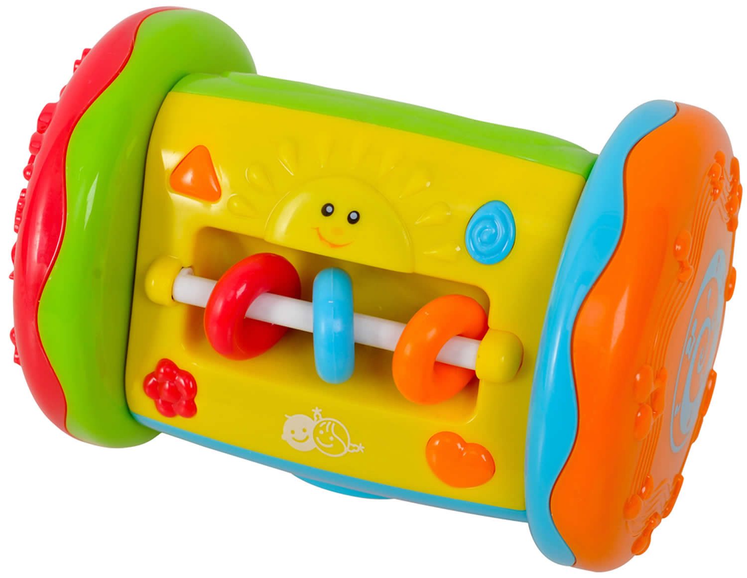 Spielcenter Musik Drehrad mit Spielfunktionen Spieluhr Baby Motorik Spielzeug +6M