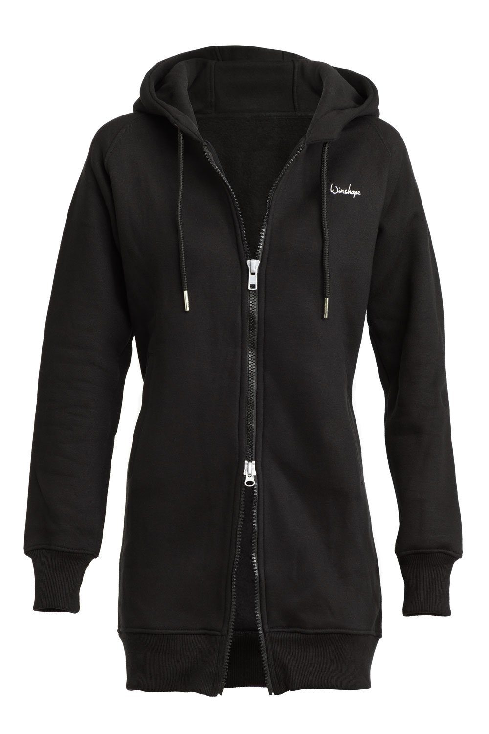 Trainingsjacke schwarz Hoodie-Jacke J006 Winshape Street Style