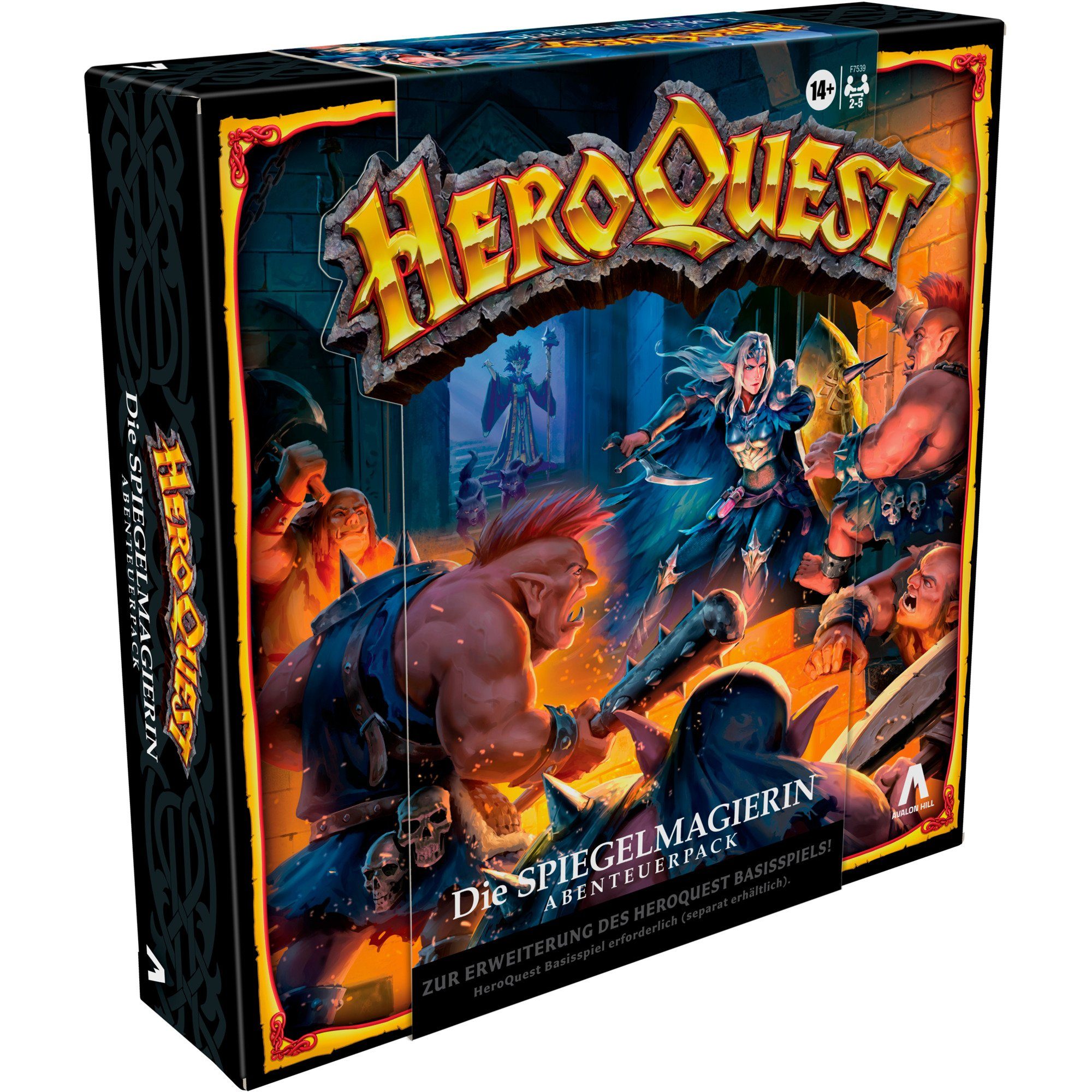 Hasbro Spiel, Avalon Hill HeroQuest - Die Spiegelmagierin Abenteuerpack