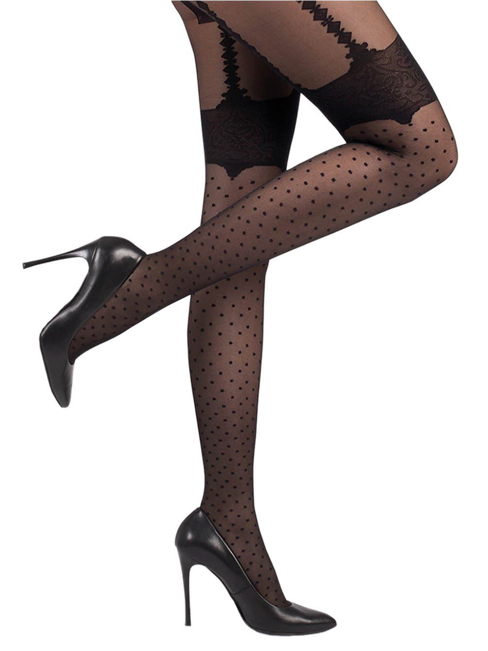 Gabriella Feinstrumpfhose Damen in Strapsoptik LUMIA 40 DEN 40 DEN (1 St. 1er-Pack) elegant