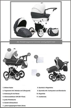 Elcar Kombi-Kinderwagen Sorento 2 in 1 inkl. Sportsitz und umfangreichen Zubehör in 17 Farben