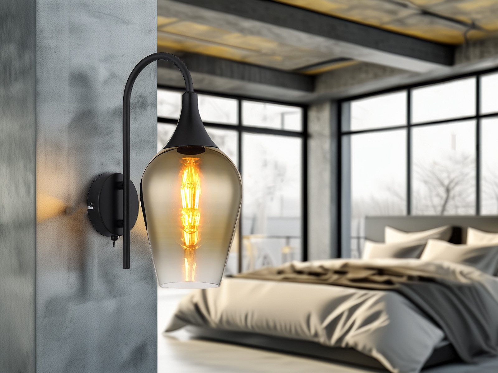 GLOBO LIGHTING LED Wandleuchte, LED wechselbar, günstig online kaufen