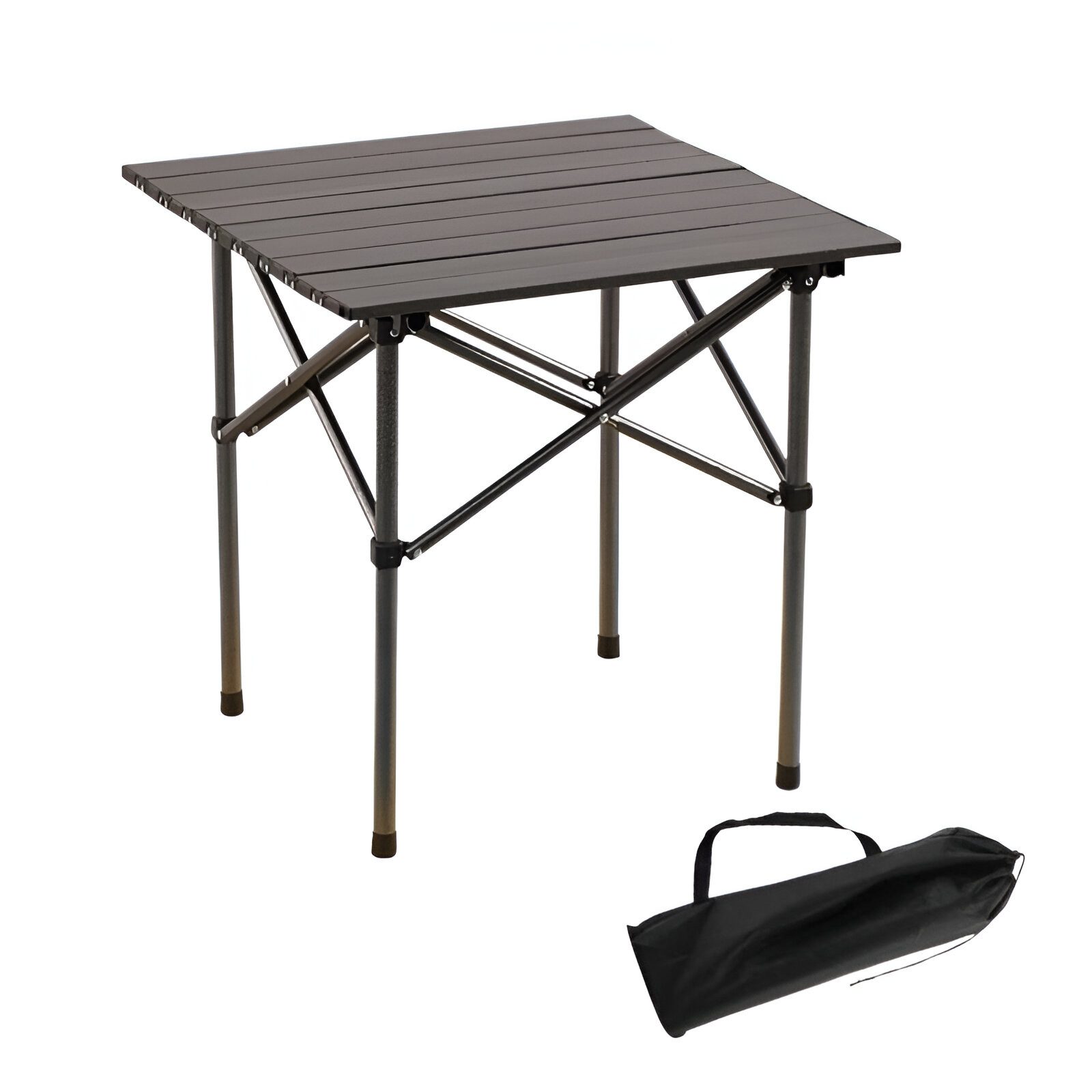 WS-Trend Campingtisch Klappbarer Camping Tisch 53×51×50 cm – faltbarer Outdoor Beistelltisch