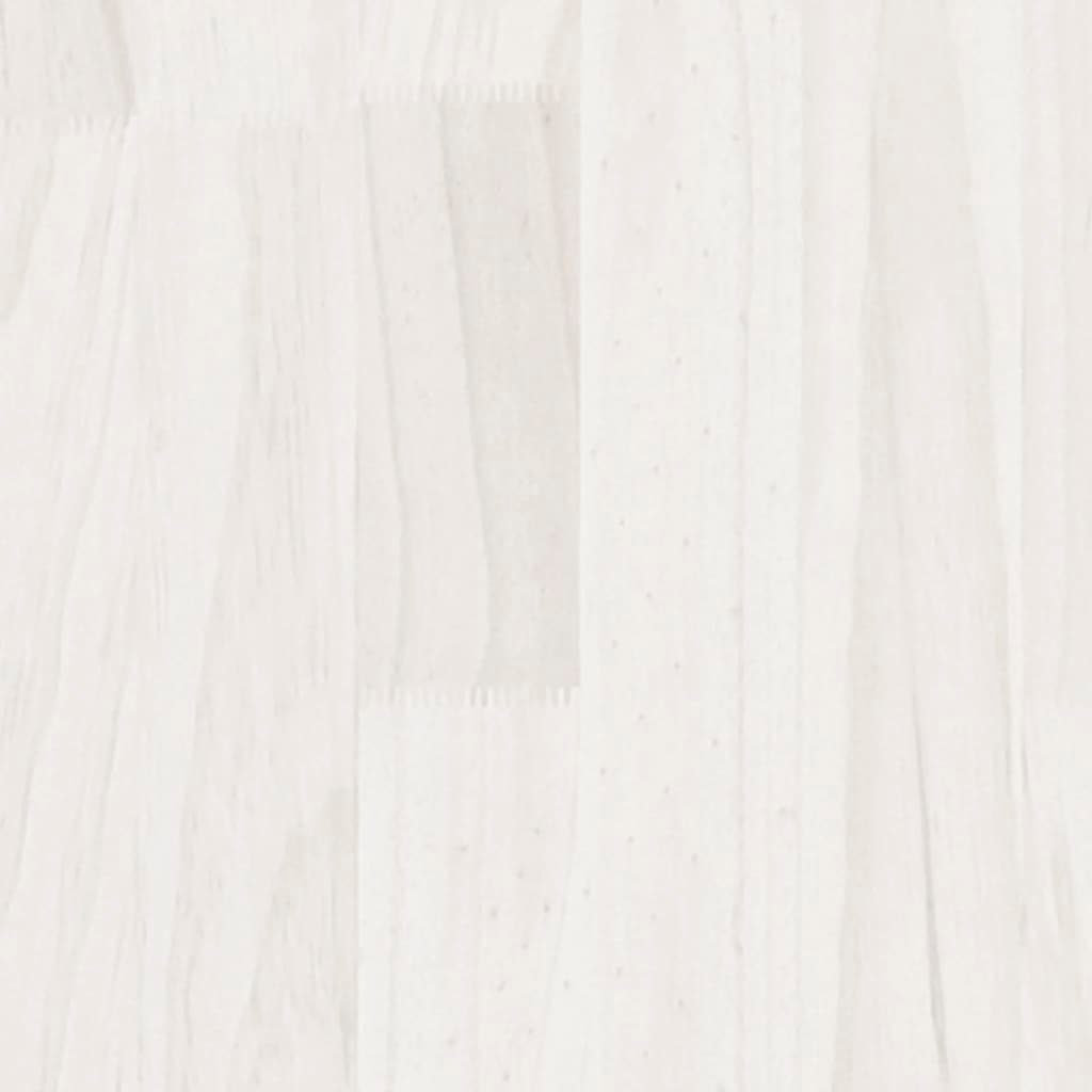 Couchtisch | Weiß vidaXL cm Weiß 50x50x33,5 Weiß Massivholz Kiefer (1-St) Couchtisch