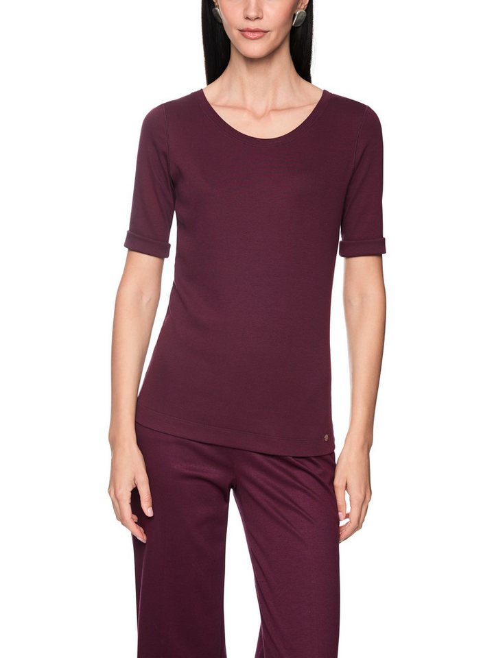Marc Cain Rundhalsshirt Seasonal Colours I Premium Damenmode Rundhals-Shirt mit halben Ärmeln
