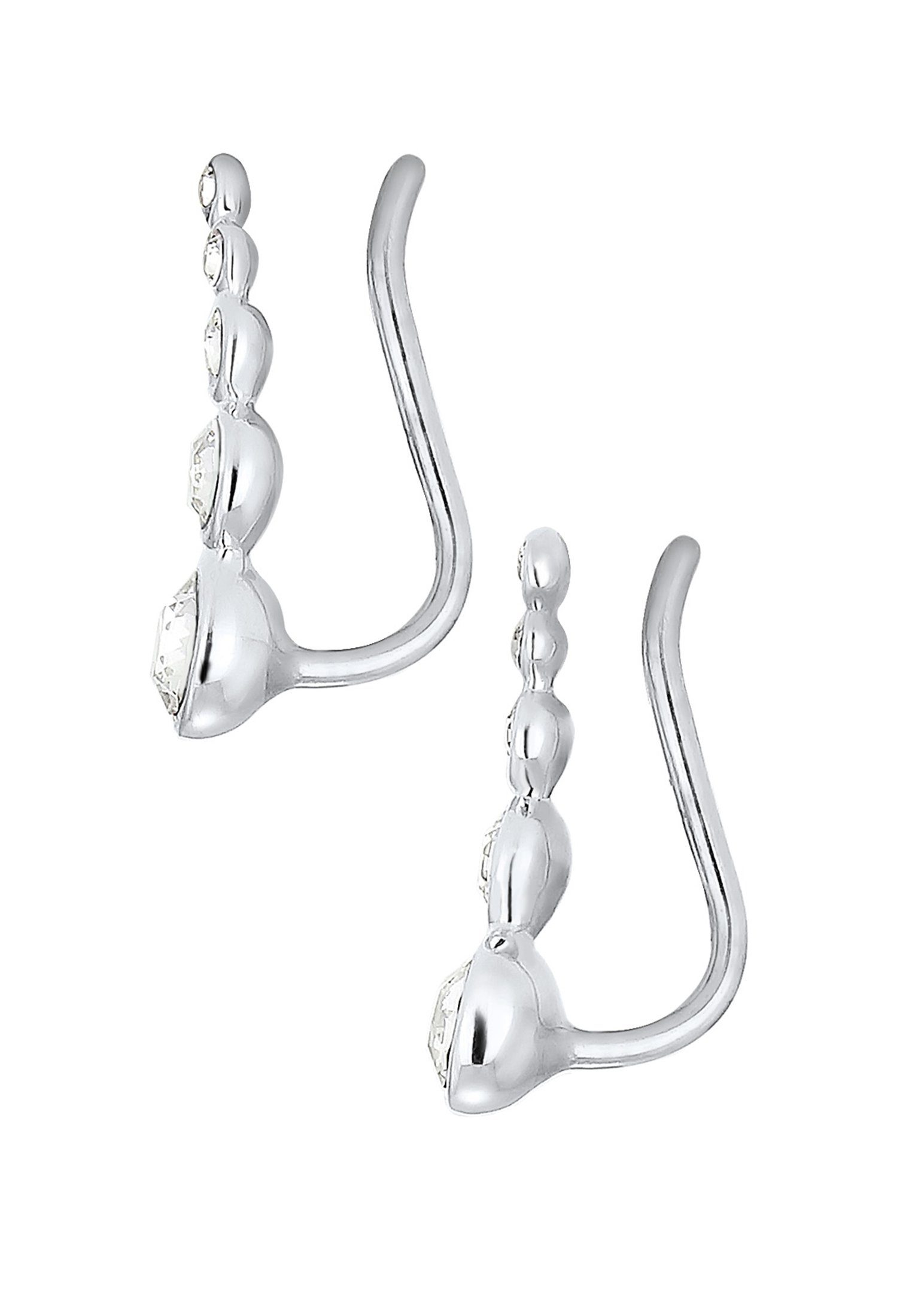 Elli Paar Ohrstecker Ohrklemme Earclimber, mit Kristallen von Swarovski® – Bild 4 von 5