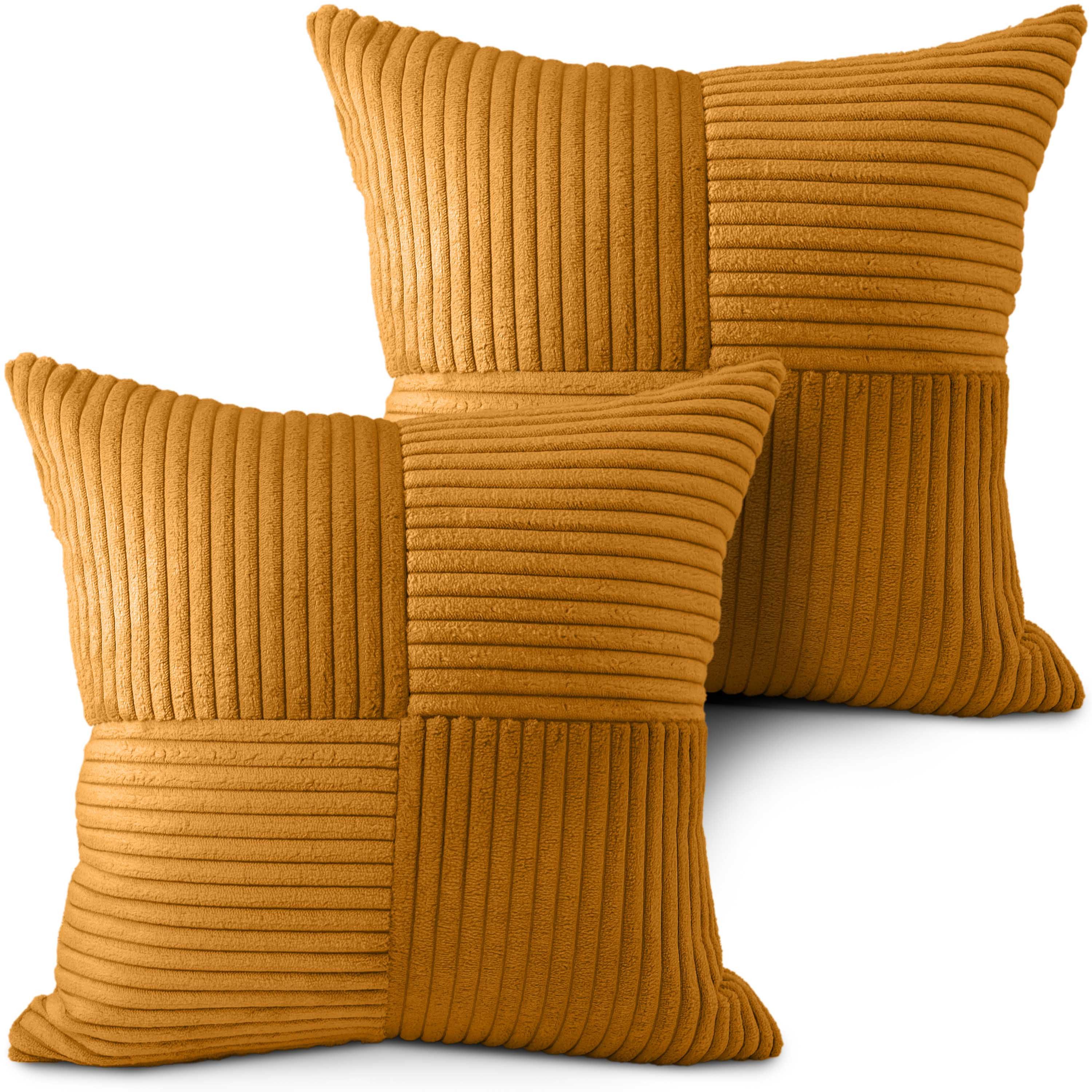 Amilian Dekokissen mit Füllung und Kissenbezug - Deko Kissen, Sofakissen, Zierkissen, (2 Stück), 40x40 cm, Kopfkissen mit Kissenfüllung