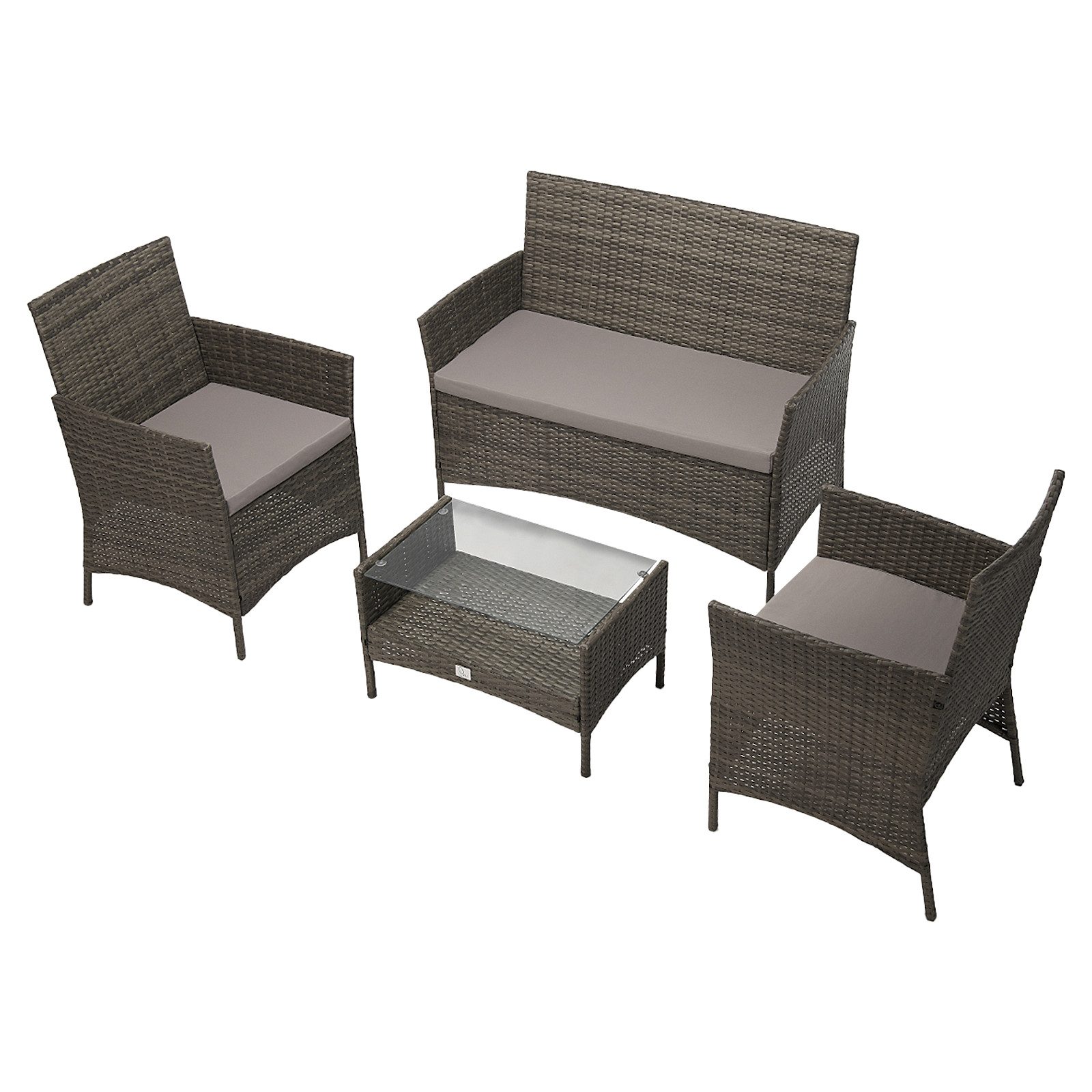 SVITA Sitzgruppe BROOKLYN, (Set, 4-tlg., Gartenlounge), günstig online kaufen