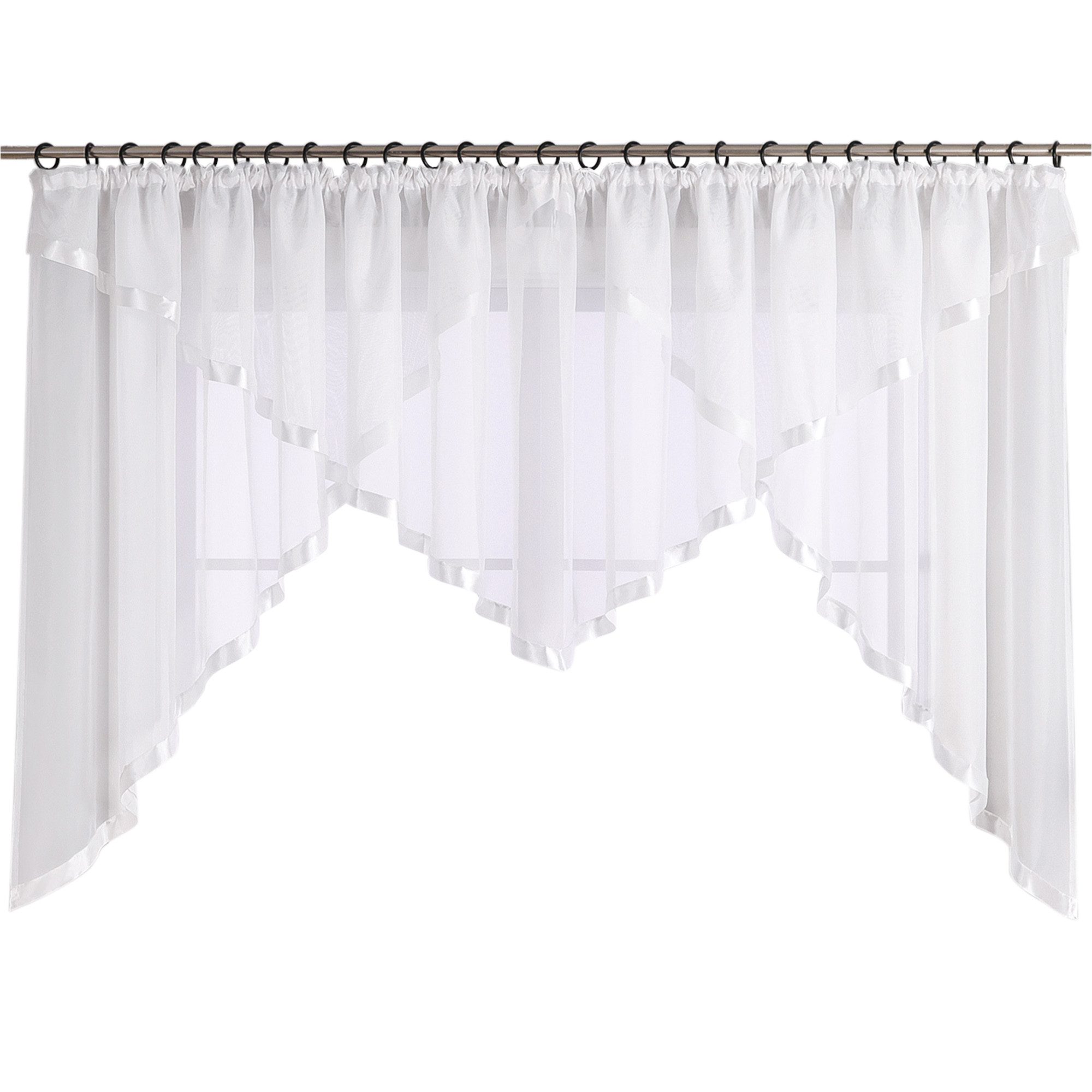 Joyswahl Scheibengardine Claudia (1 St), Kräuselband, transparent, Voile mi günstig online kaufen