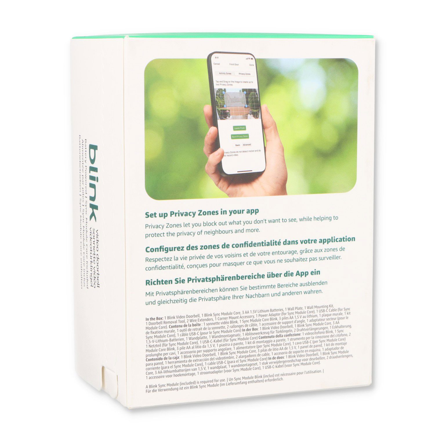 blink Smart Home Türklingel Videotürklingel mit Sync-Basismodul (Außenbereich)