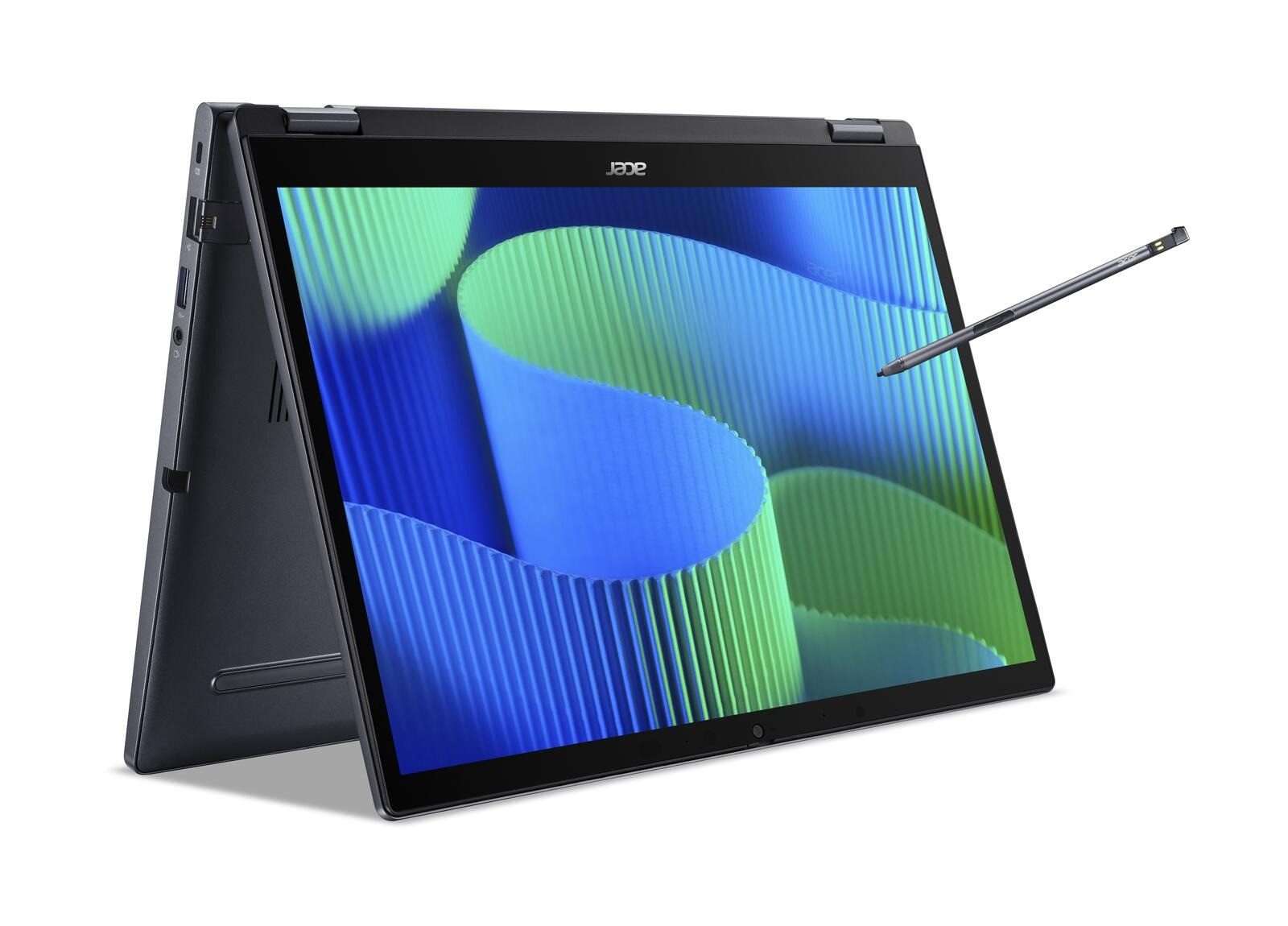 Acer TravelMate Spin P4 Intel Ultra 5 125U 16 GB RAM Touchscreen Laptop Convertible Notebook (35,6 cm/14 Zoll, Intel Core Ultra 5 125U, Intel Graphics, 16 GB, 512 GB SSD, HDMI 2.1, 2x Thunderbolt 4, MicroSD Kartenleser, Gigabit-LAN)