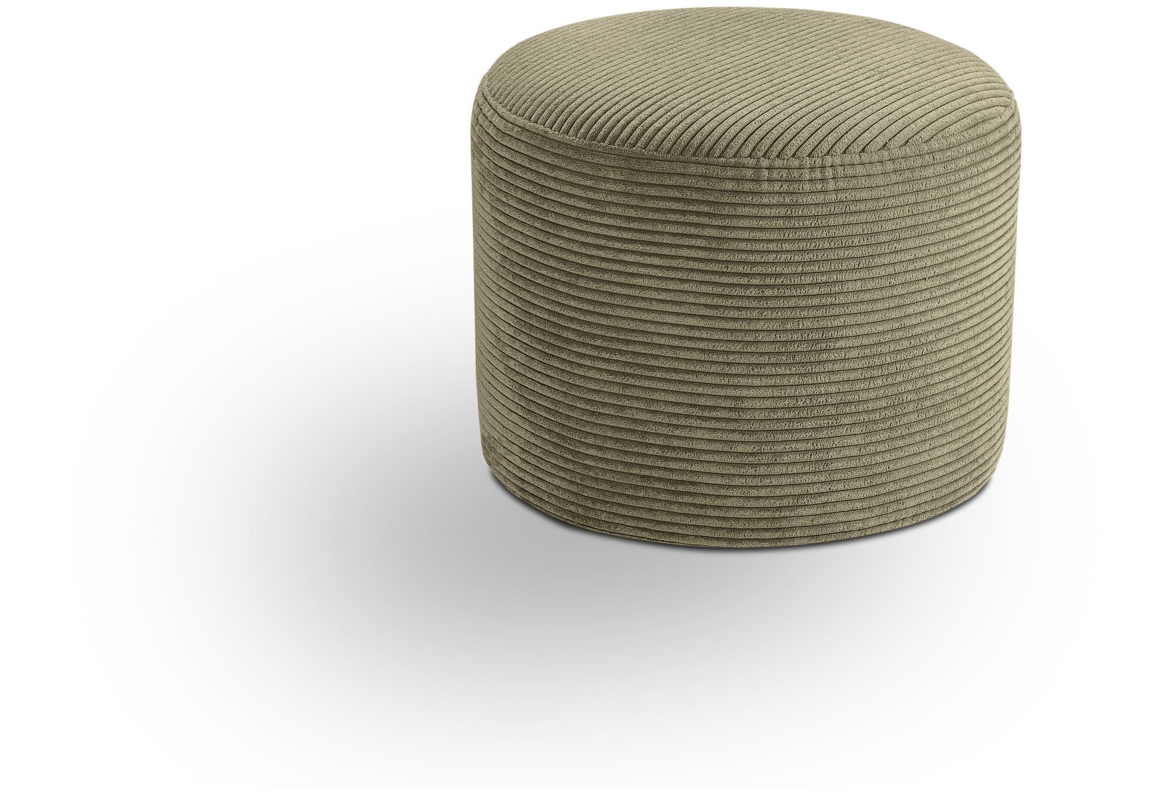 xonox.home Polsterhocker, Hocker klein aus Cord in khaki B/H/T: 51x41x51cm