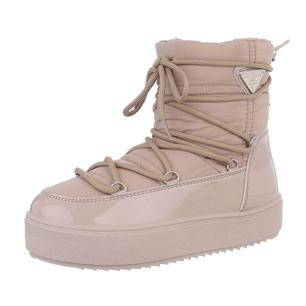 Ital-Design Damen Snowboots Freizeit Snowboots (87531784) Flach Plateaustie günstig online kaufen