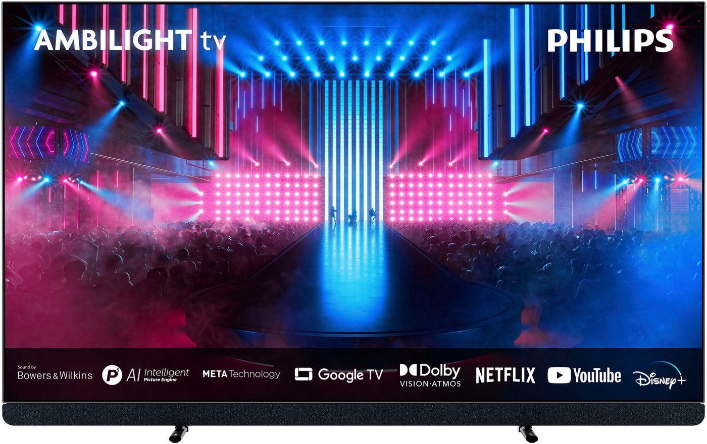Philips 77OLED909/12 OLED-Fernseher (194 cm/77 Zoll, 4K Ultra HD, Google TV, Smart-TV) schwarz ! RABATT: 29.83% Philips 77OLED909/12 OLED-Fernseher (194 cm/77 Zoll, 4K Ultra HD, Google TV, Smart-TV) schwarz ! RABATT: 29.83%