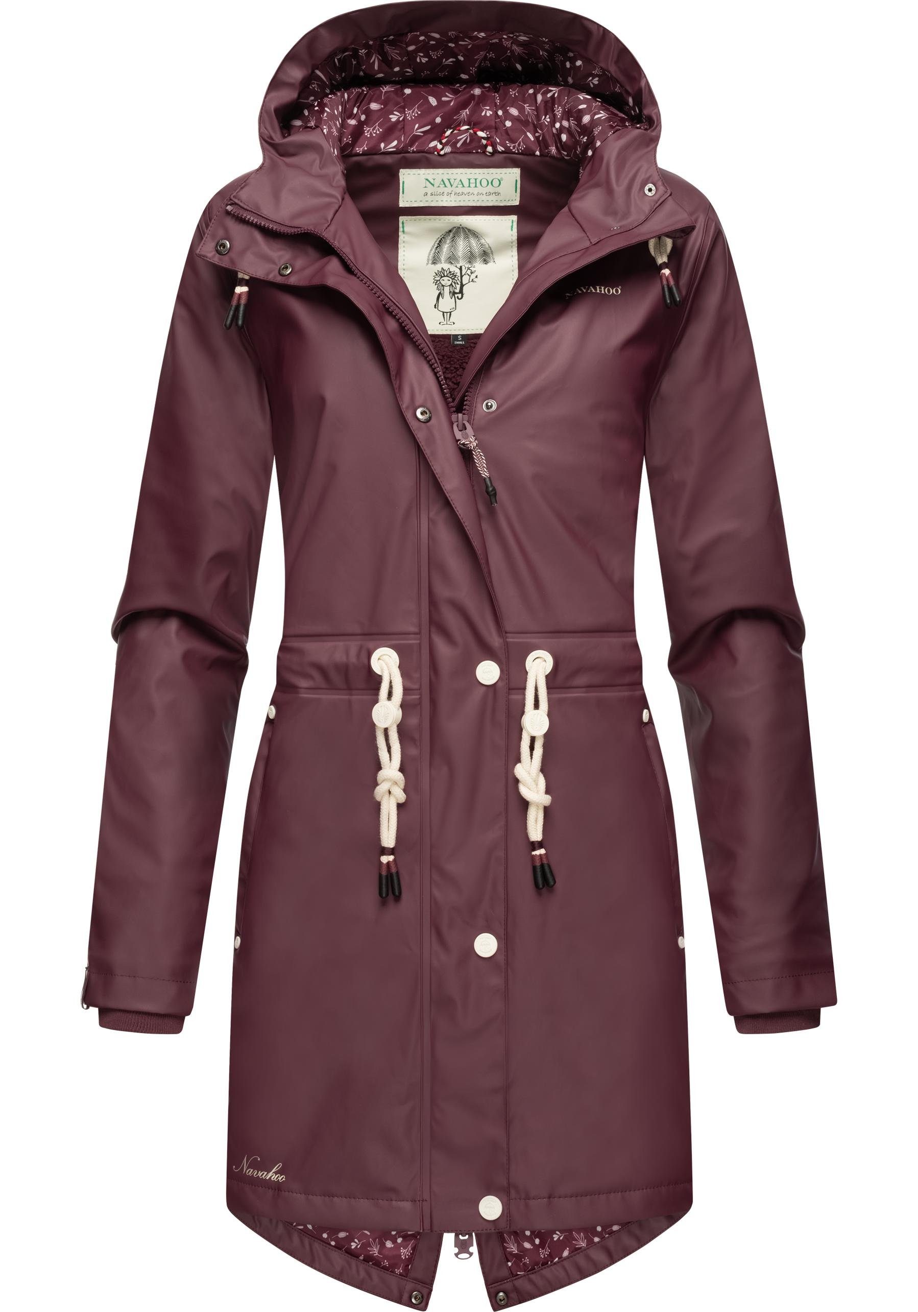 Navahoo Regenjacke Flower of Ocean Wasserdichter Damen Outdoor Regenmantel