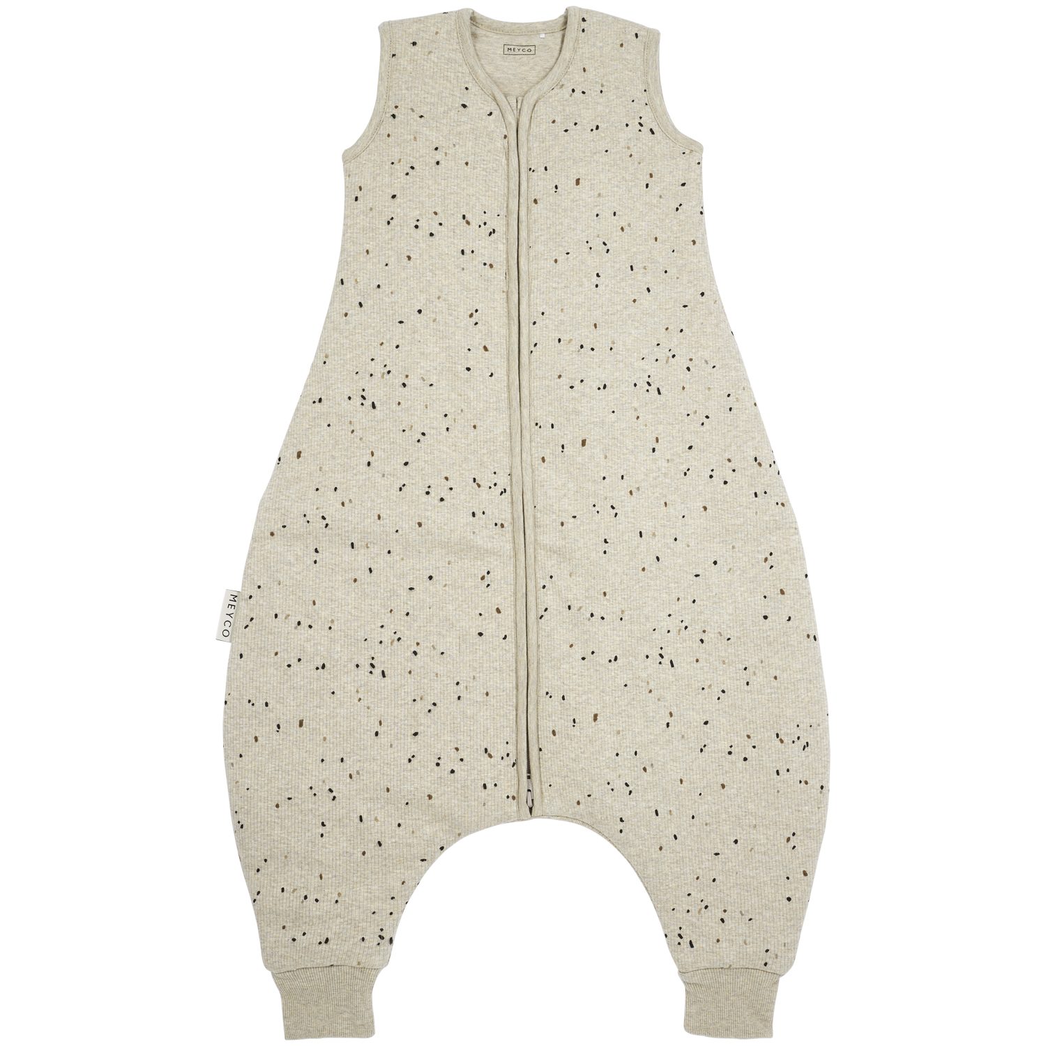 Meyco Baby Babyschlafsack Mini spot Sand Melange (95% Baumwolle / 5% Elastan, 1 tlg), 80cm – Bild 2 von 5