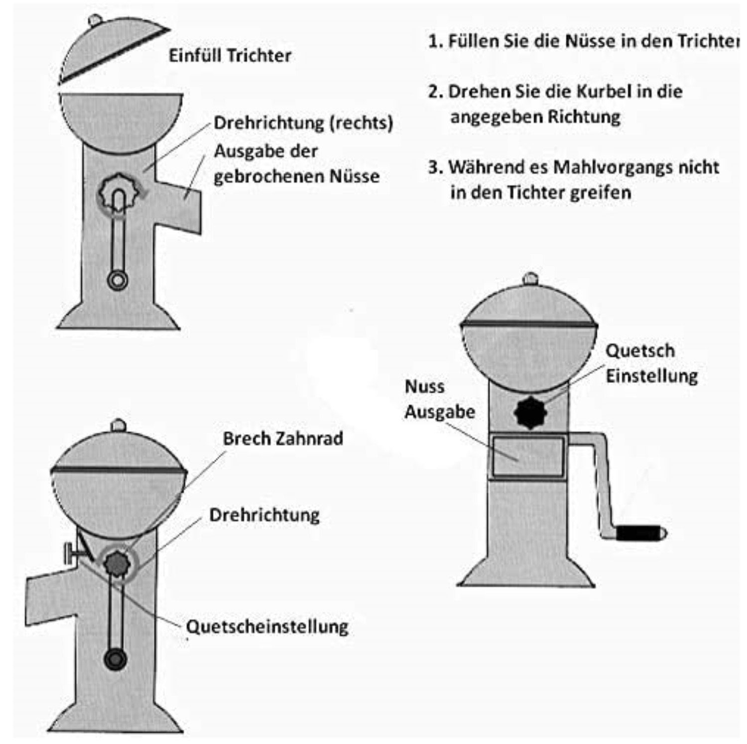 Uzman Nussknacker Haselnussknacker Walnussknacker Nussknacker Walnussbrecher