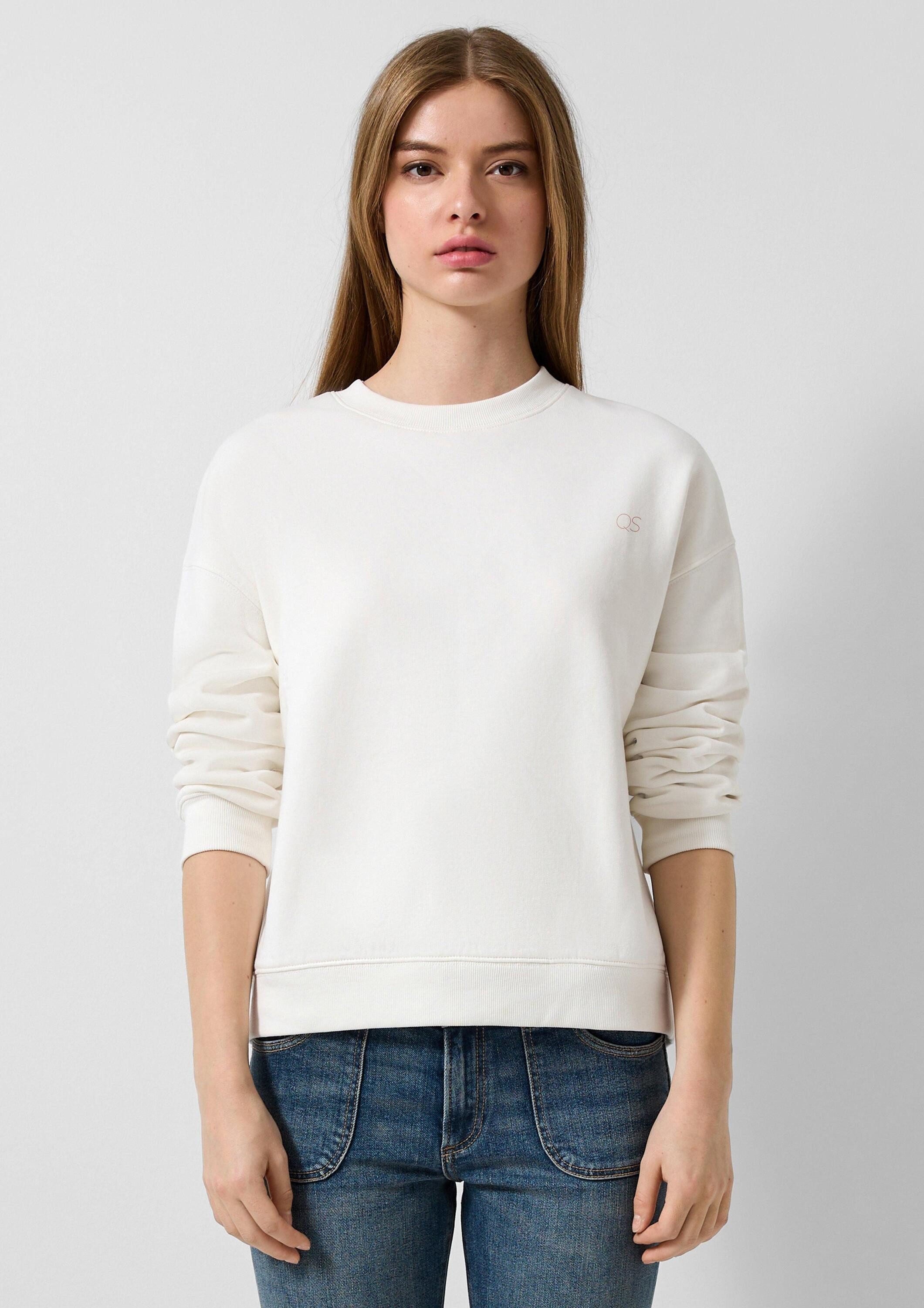 QS Sweatshirt Sweatshirt Weiches Sweatshirt mit günstig online kaufen