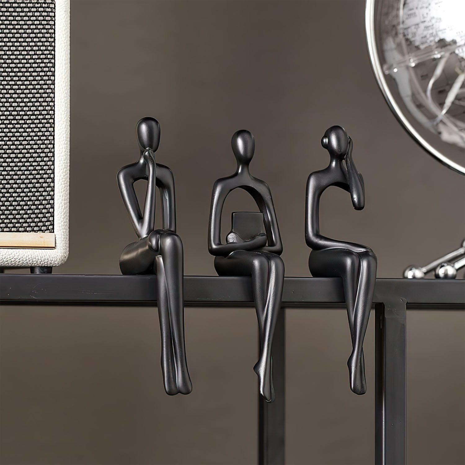 SURFOU Dekofigur 3 Stück Denker Statue Decorations für Wohnzimmer Regal Dek günstig online kaufen