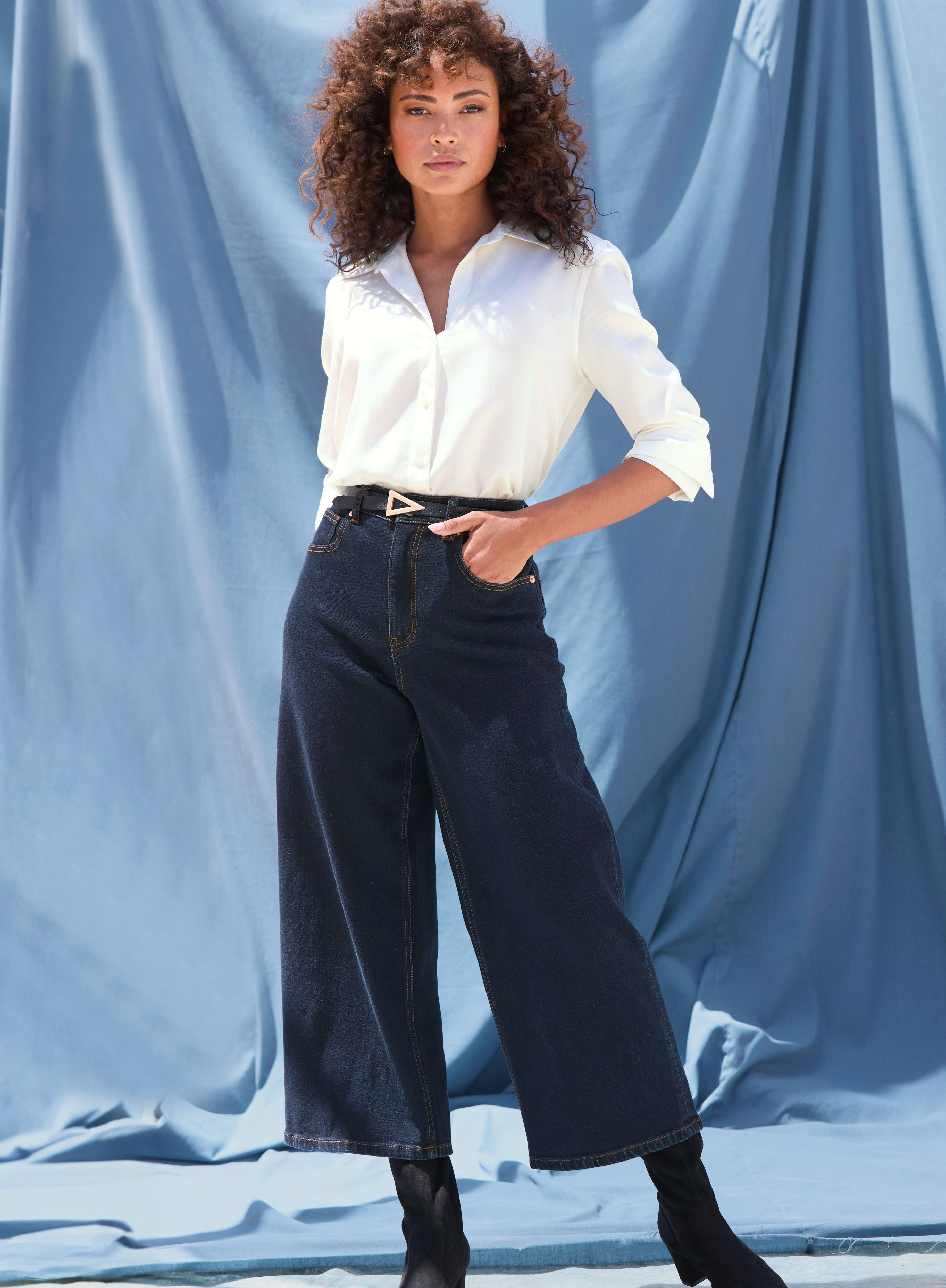 LASCANA Hemdbluse aus Lyocellqualität, klassische Langarmbluse