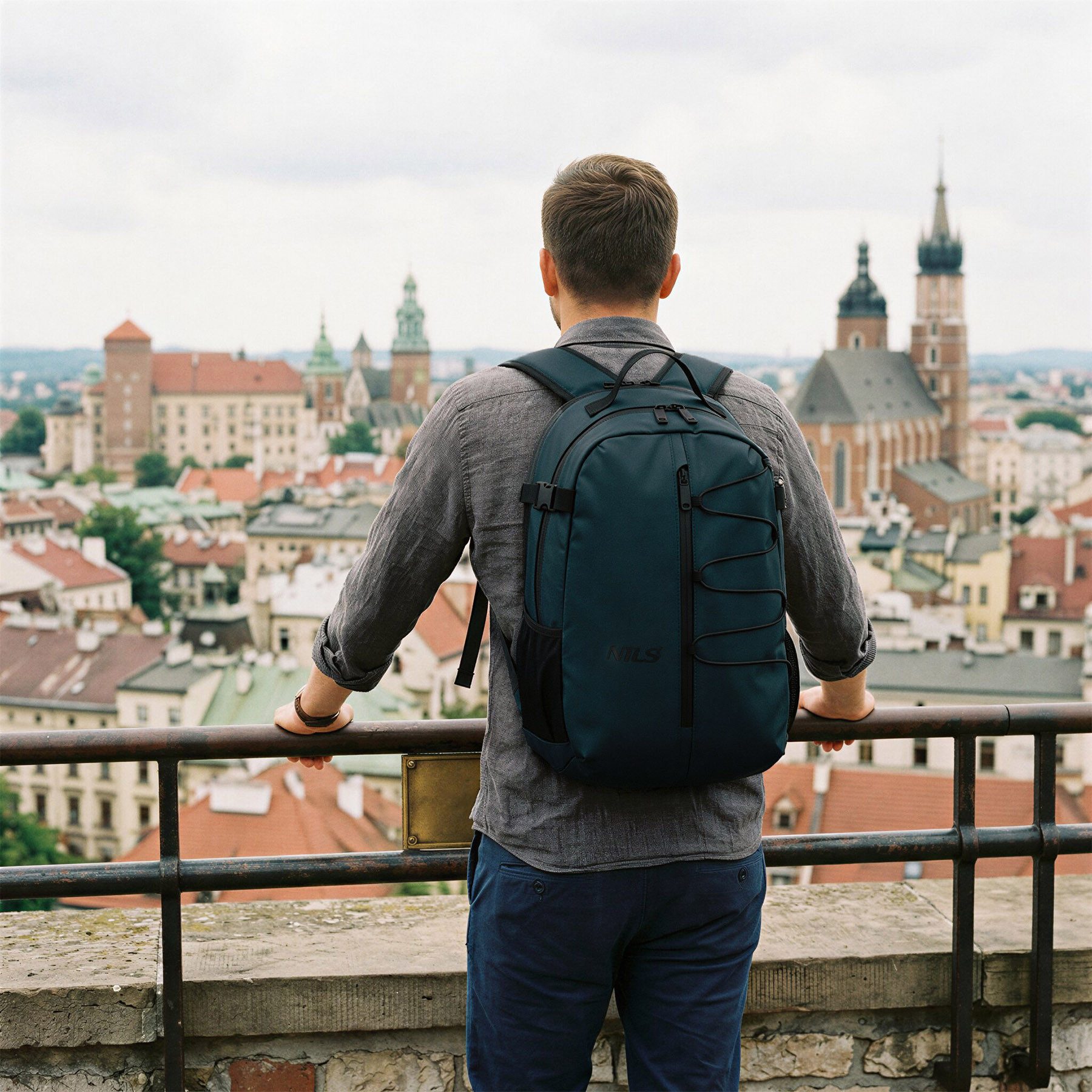 NILS CAMP Laptoprucksack Reiserucksack 20L Business Rucksack, Geräumiges Hauptfach mit praktischen Innenfächern