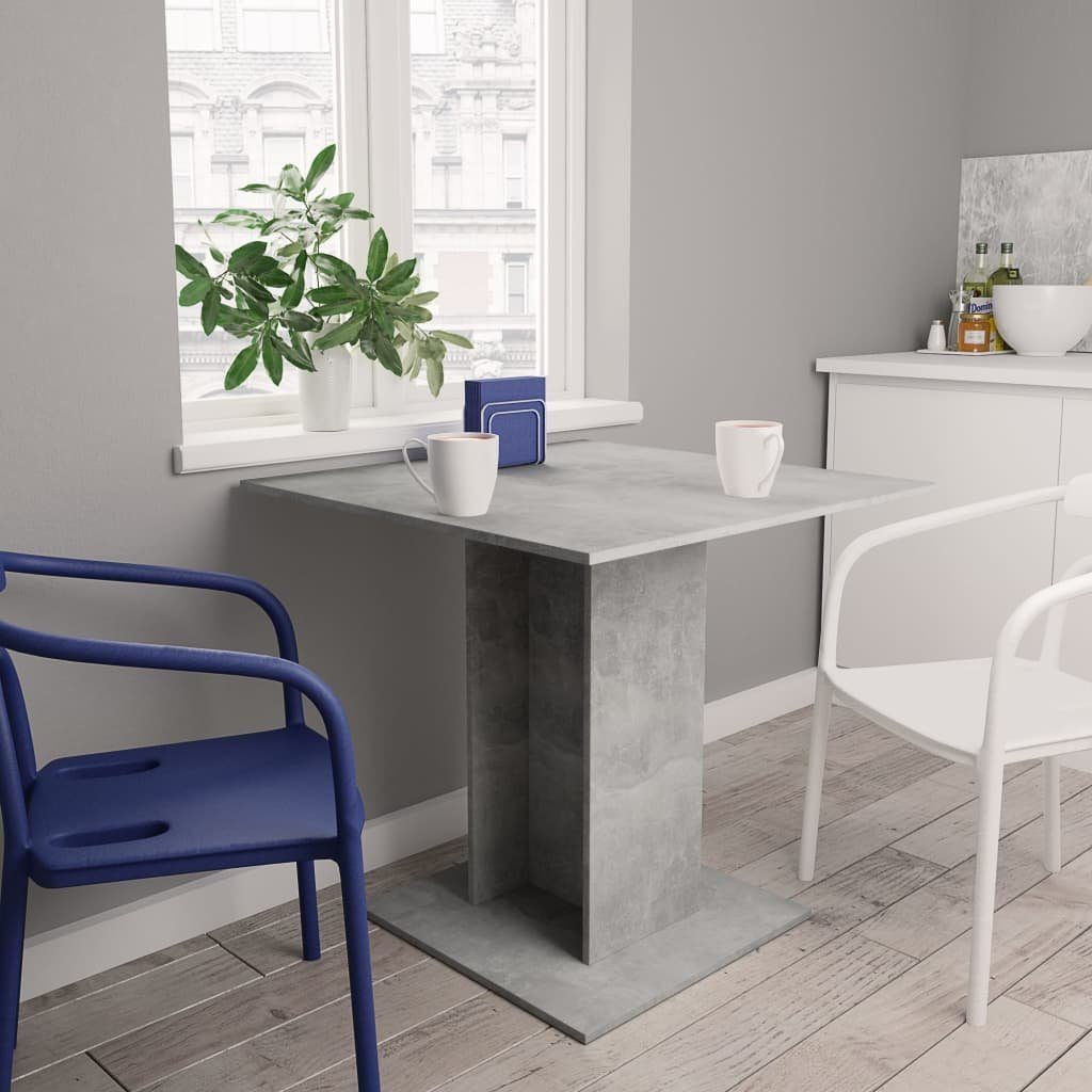 furnicato Esstisch Betongrau 80x80x75 cm Holzwerkstoff günstig online kaufen
