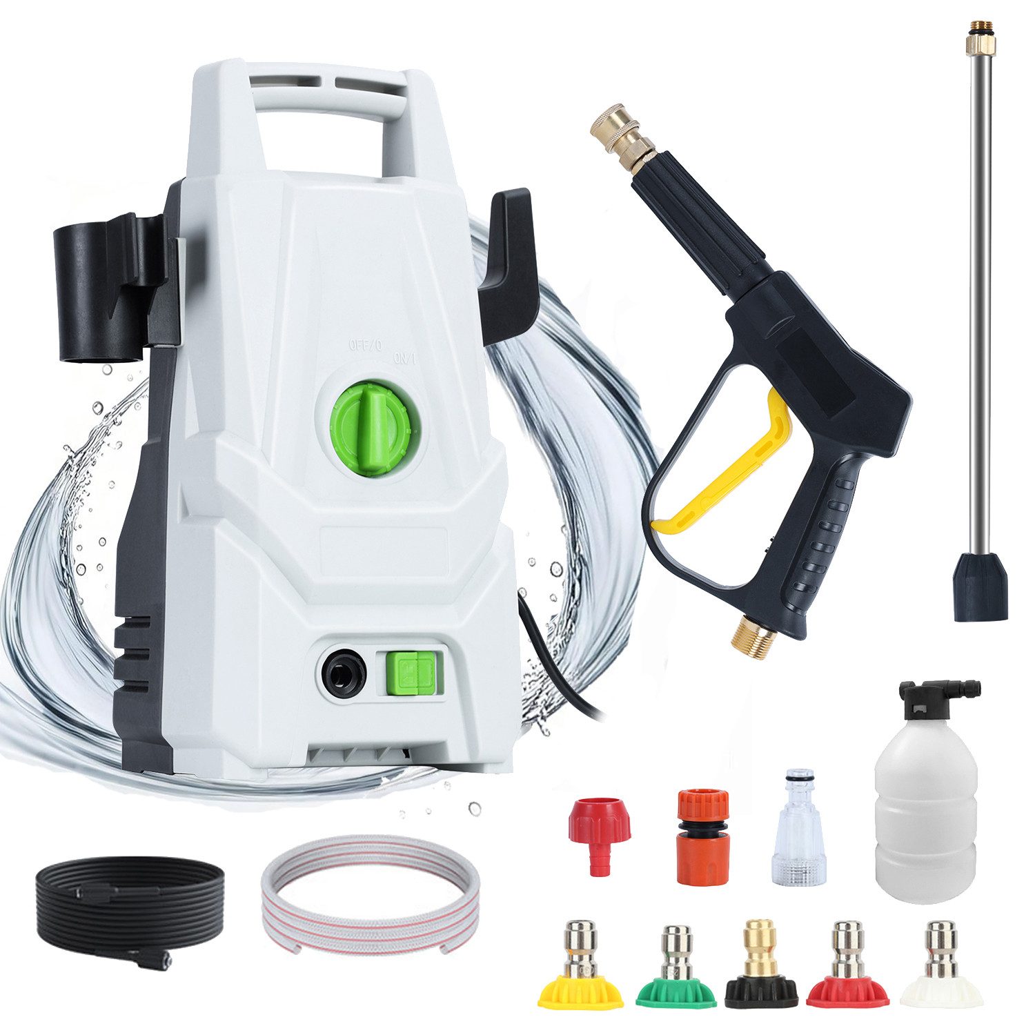 Hochdruckreiniger Autowaschmaschine 1400 W, tragbare Reinigungsmaschine für den Haushalt