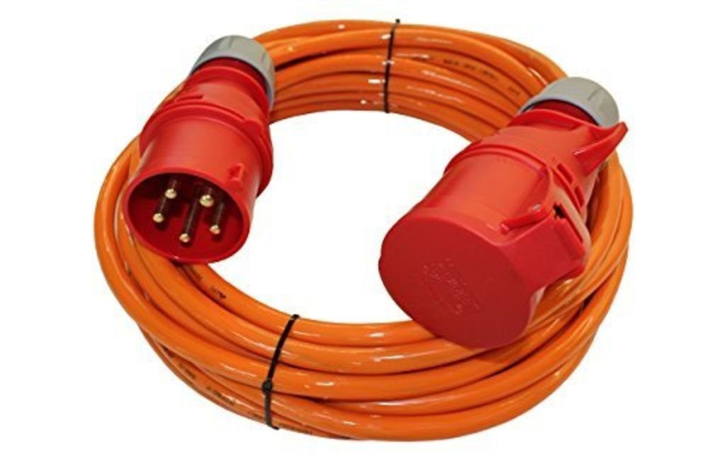 maxgo® CEE Starkstromkabel H07BQ-F PUR 5G2,5 32A !MAX 20A Belastung! 35m Elektro-Kabel, (3500 cm)