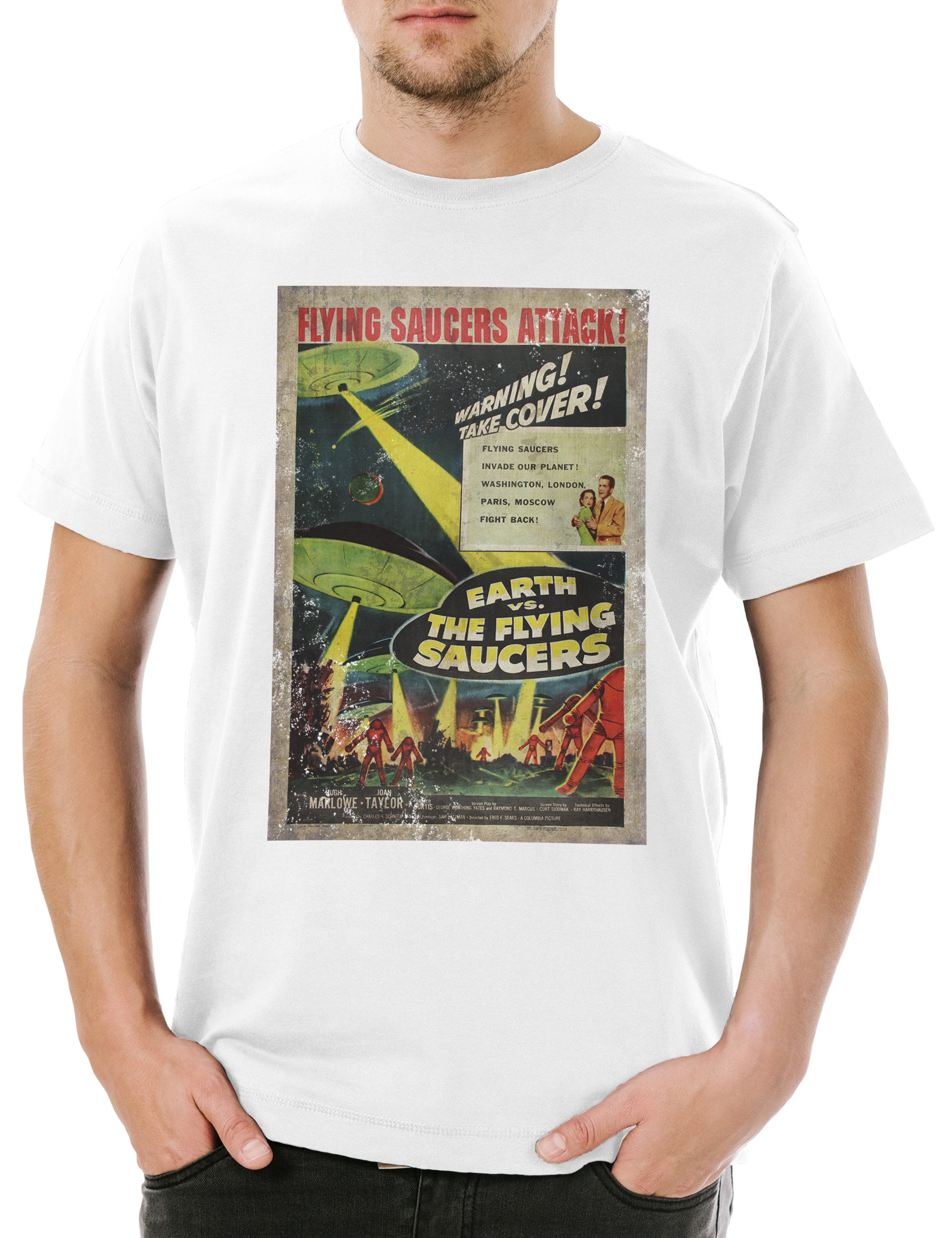 Urban Backwoods Print-Shirt Earth Vs. Flying günstig online kaufen