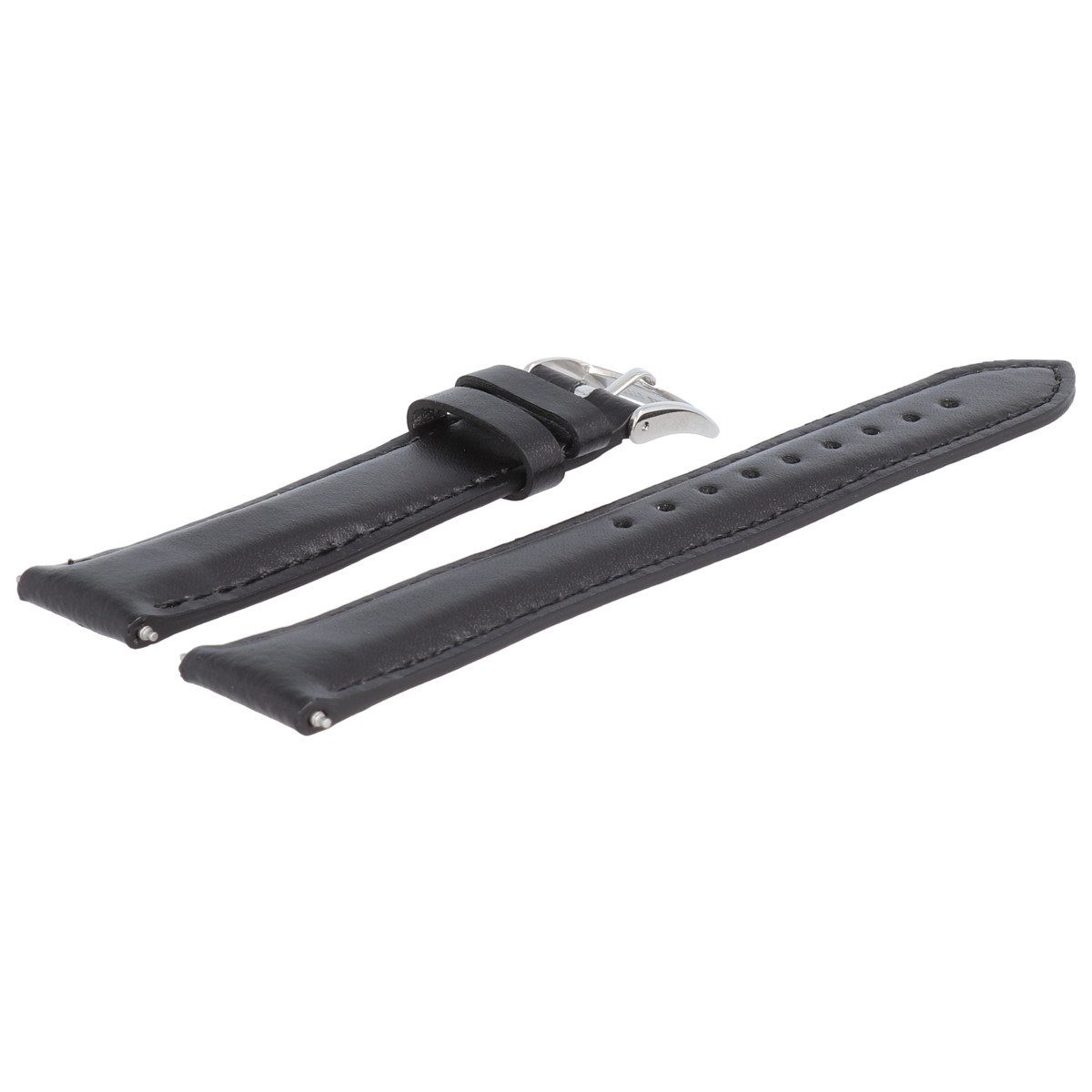 Emporio Armani Uhrenarmband 18mm Leder Schwarz AR-0101 günstig online kaufen