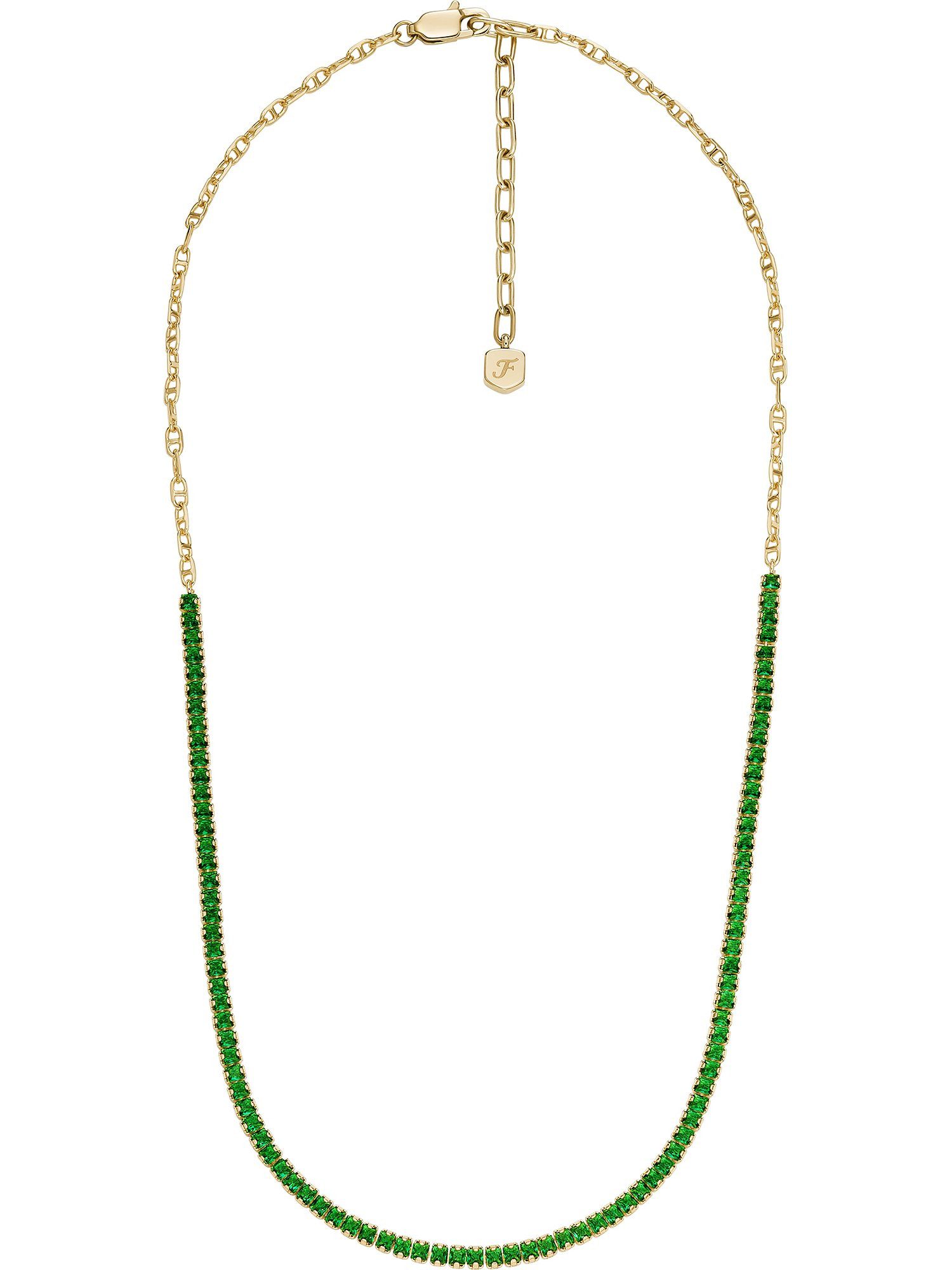 Fossil Collier Fossil Damen-Kette Edelst...