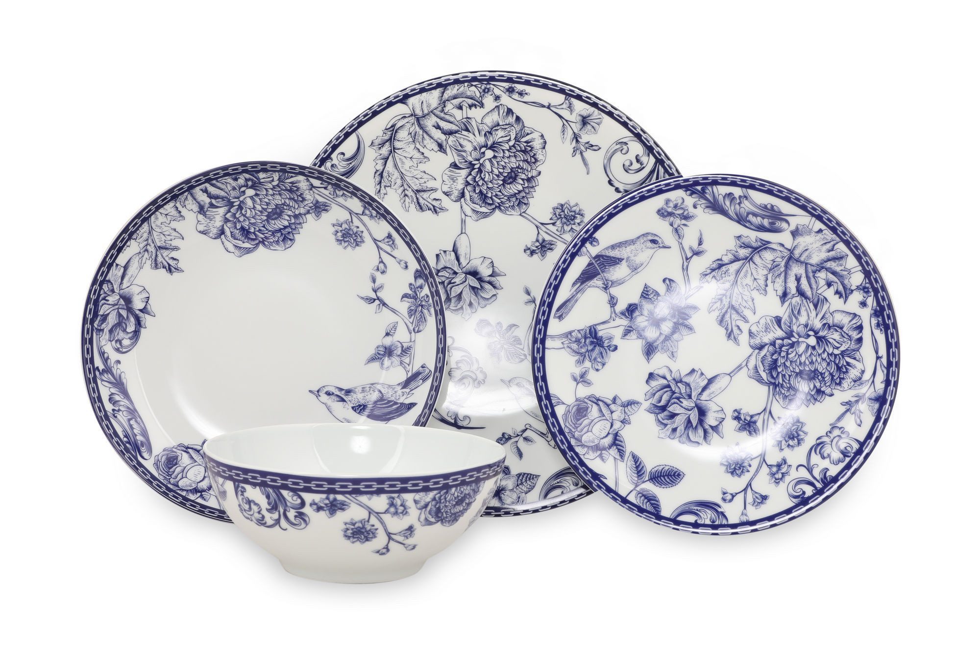 Hermia Concept Geschirr-Set Kütahya Porselen (24-tlg), 6 Personen, 100% Porzellan, Mikrowellengeeignet