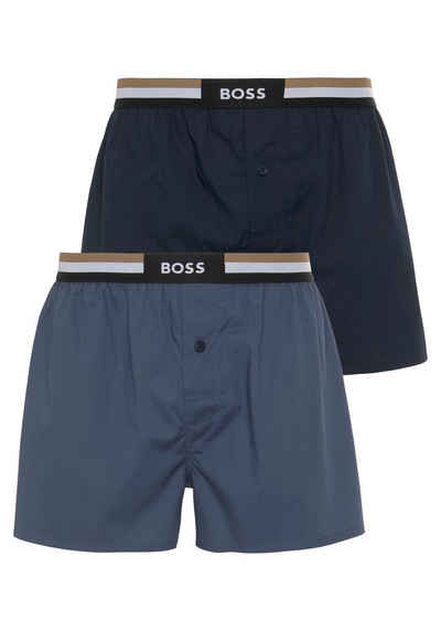 BOSS Boxershorts 2P Boxer Shorts EW 10241872 01 (Packung, 2-St) mit Knopfverschluss