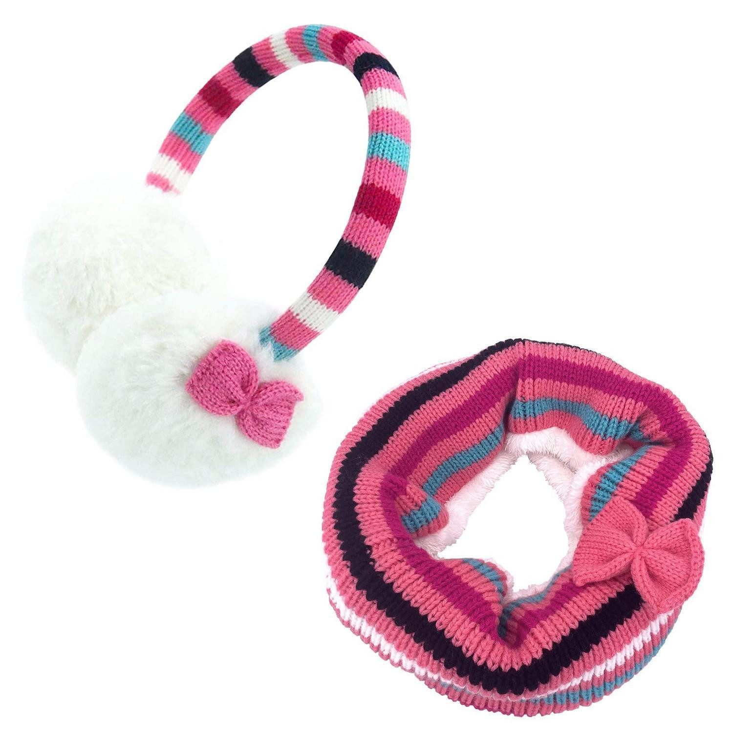 LuxusKollektion Ohrenwärmer Kinder Ohrenschützer Einhorn Rosa Gestrickt Einheitsgrösse (1-St)
