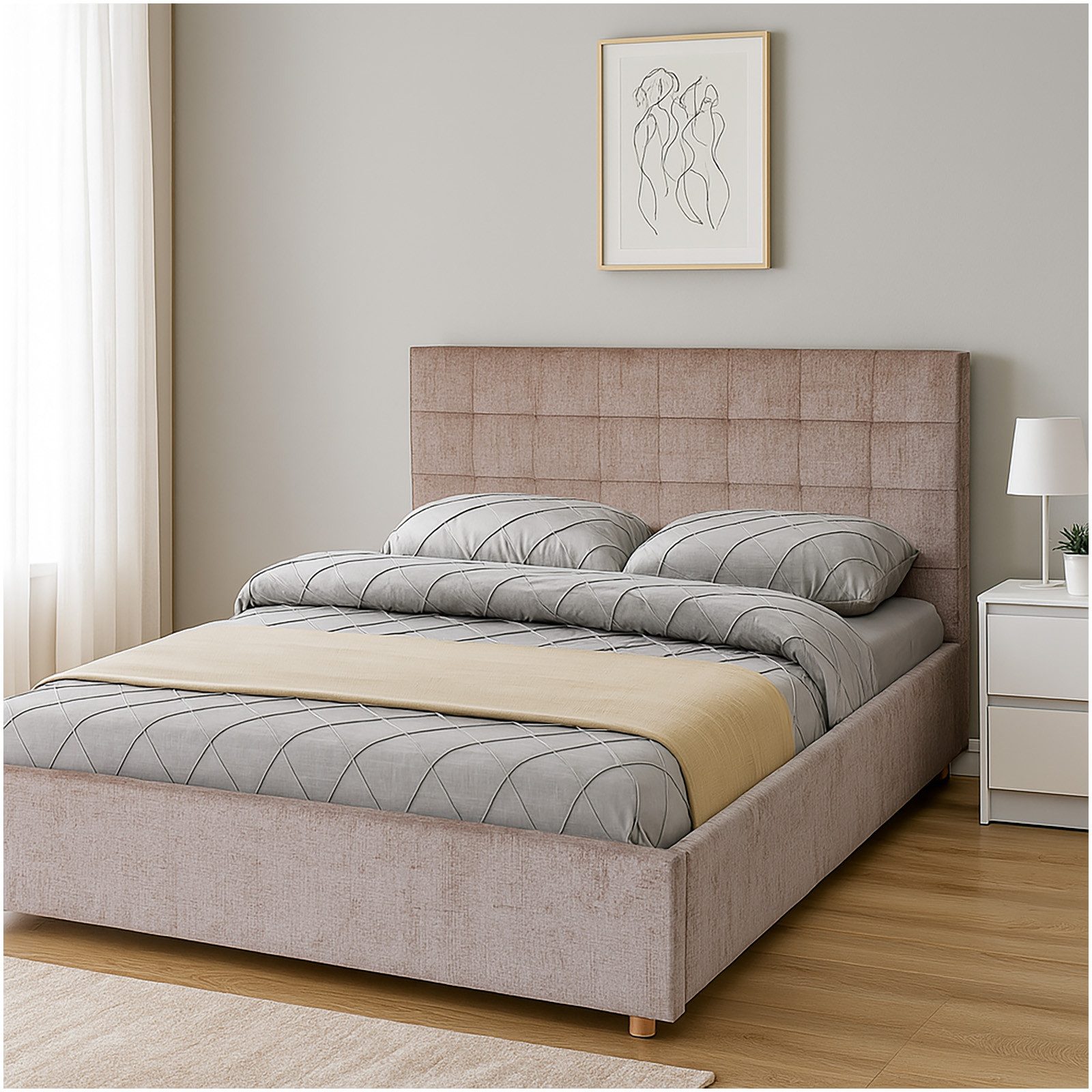 HTI-Living Bett Bett 140 x 200 cm Olia (Stück, 1-tlg., 1x Bett Olia inkl. L günstig online kaufen