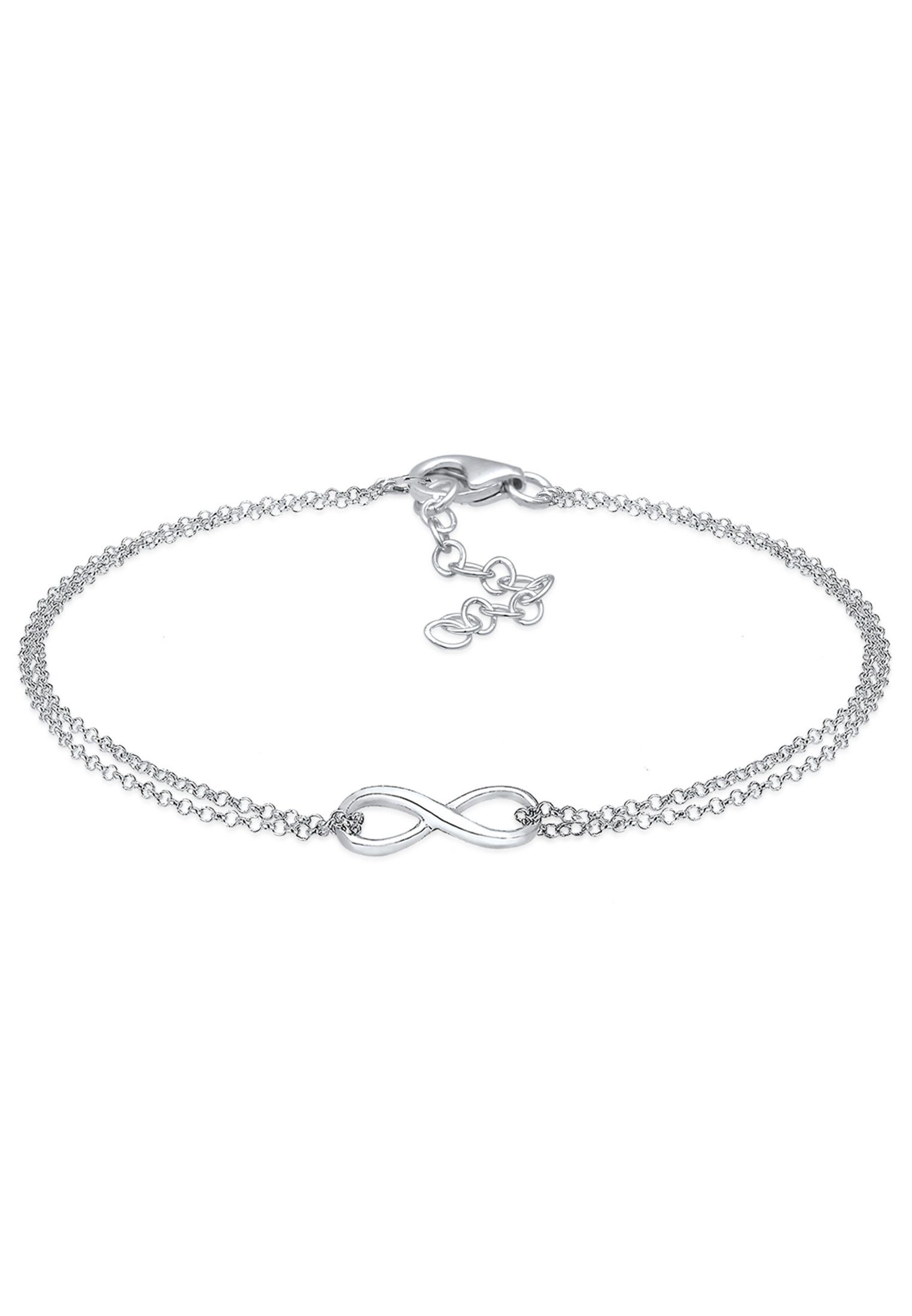 Armband Infinity Elli Symbol Infinity Layer Silber, Love Unendlichkeit