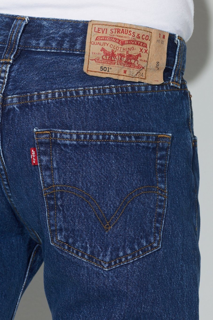 Levi's® Straight-Jeans 501 LEVI'S ORIGINAL mit Markenlabel – Bild 4 von 5