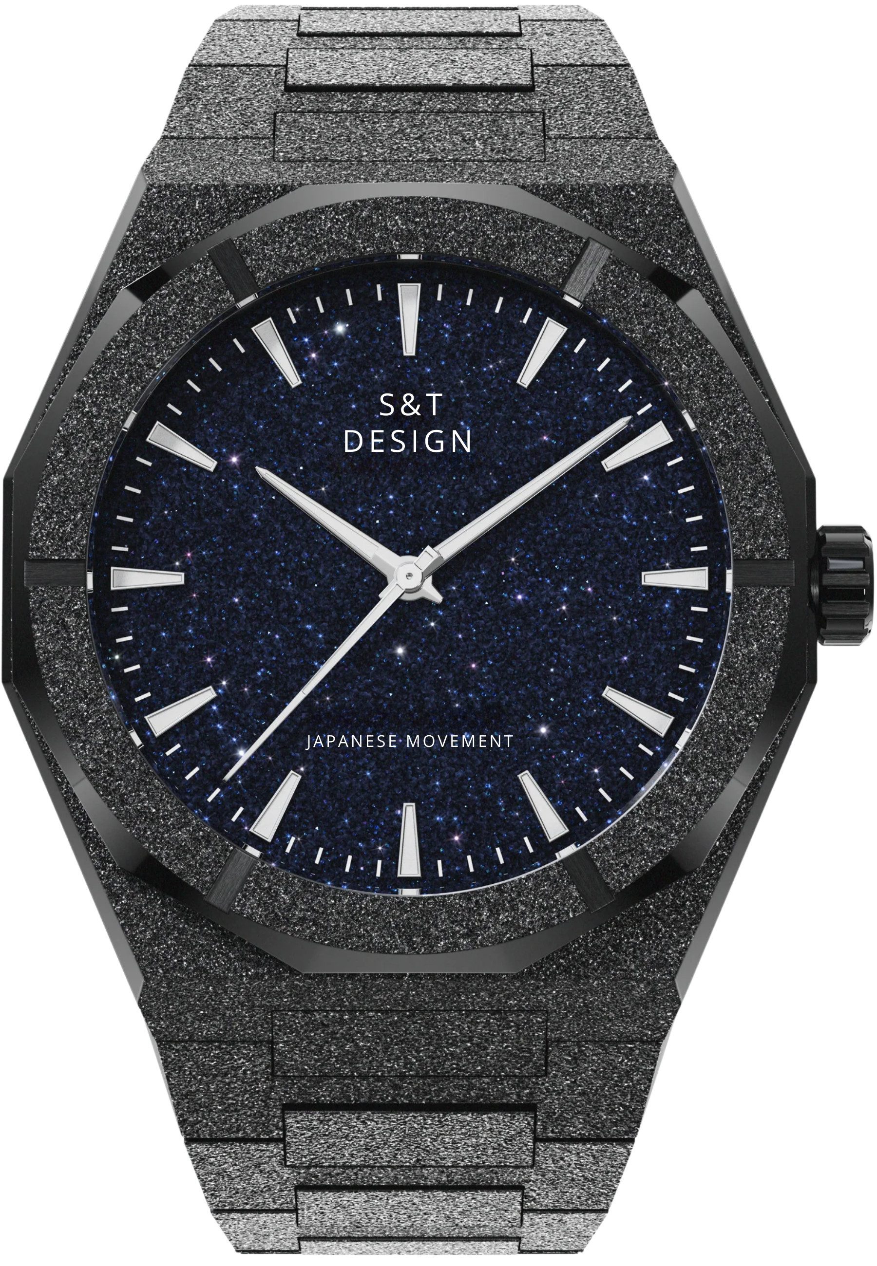 S&T Design Quarzuhr Armbanduhr Herrenuhr Frosted günstig online kaufen