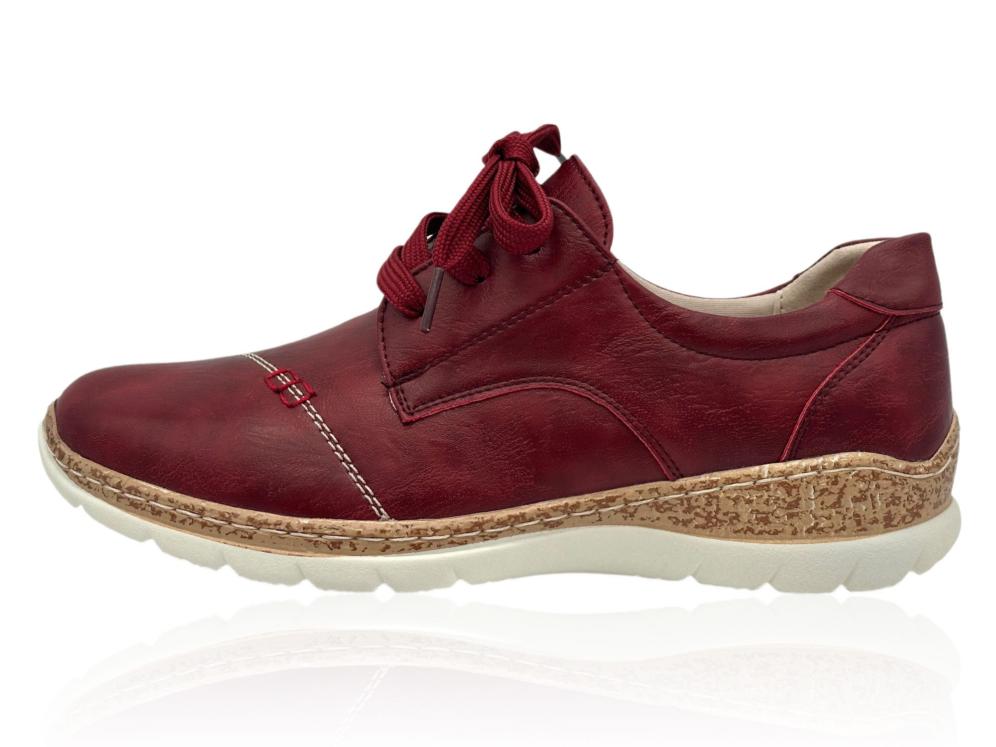 Damen Komfort-Halbschuh Schnürschuh