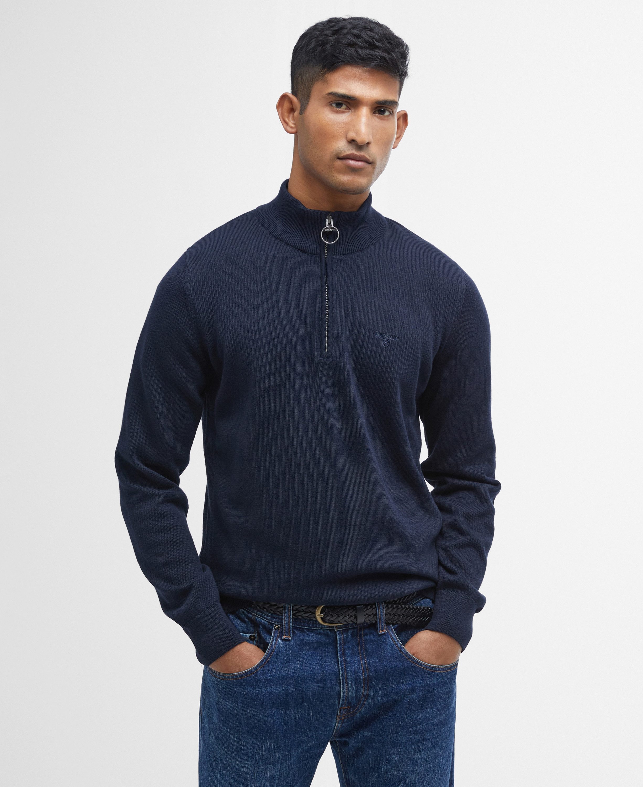 Strickpullover Pullover Cotton Half Zip