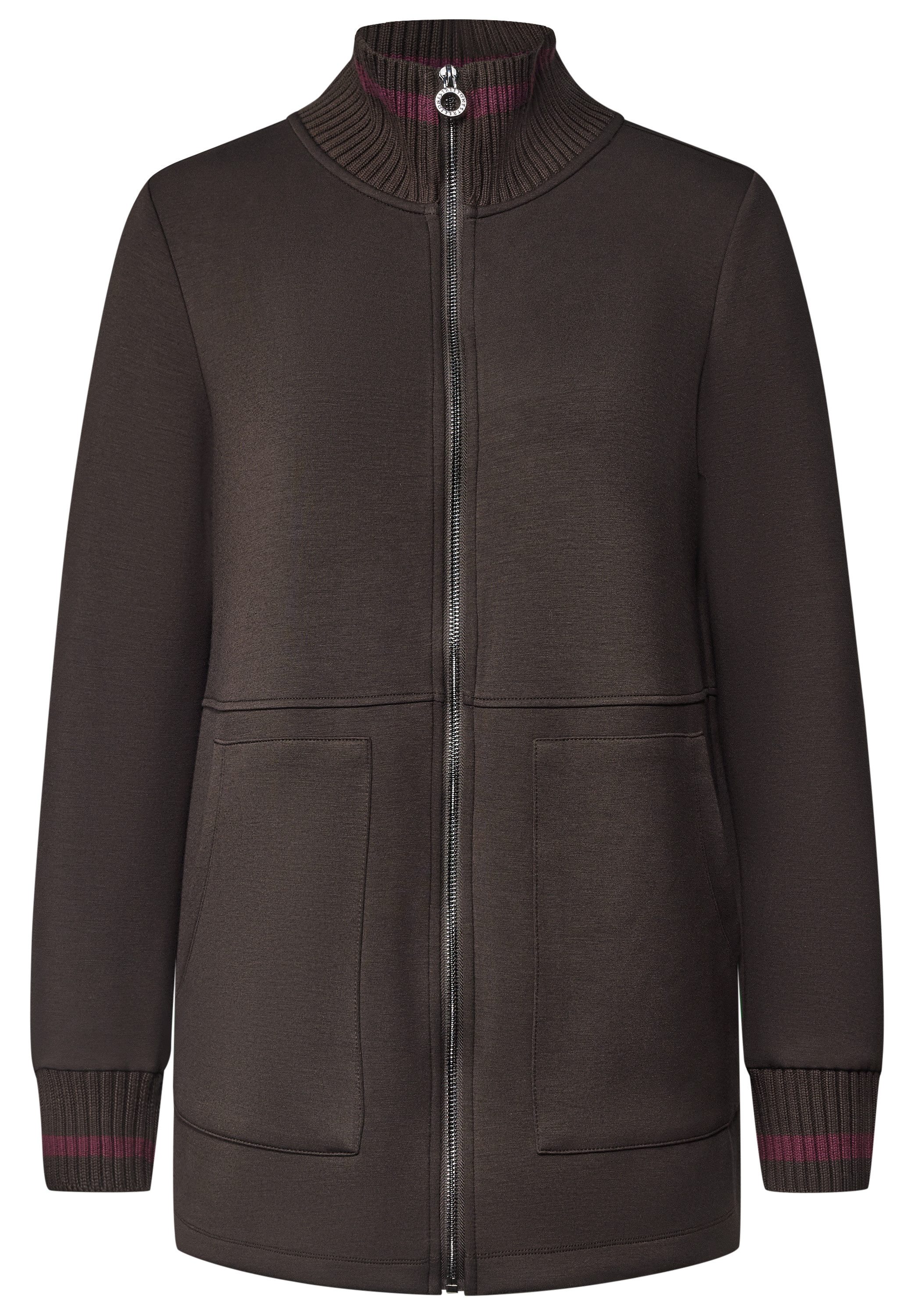 STREET ONE Sweatjacke mit Strick-Detail – Bild 4 von 5