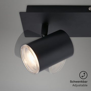 Briloner Leuchten LED Deckenspots 2731-025, 376, ohne Leuchtmittel, Warmweiß, Bad Spotleuchte drehbar und schwenkbar IP44
