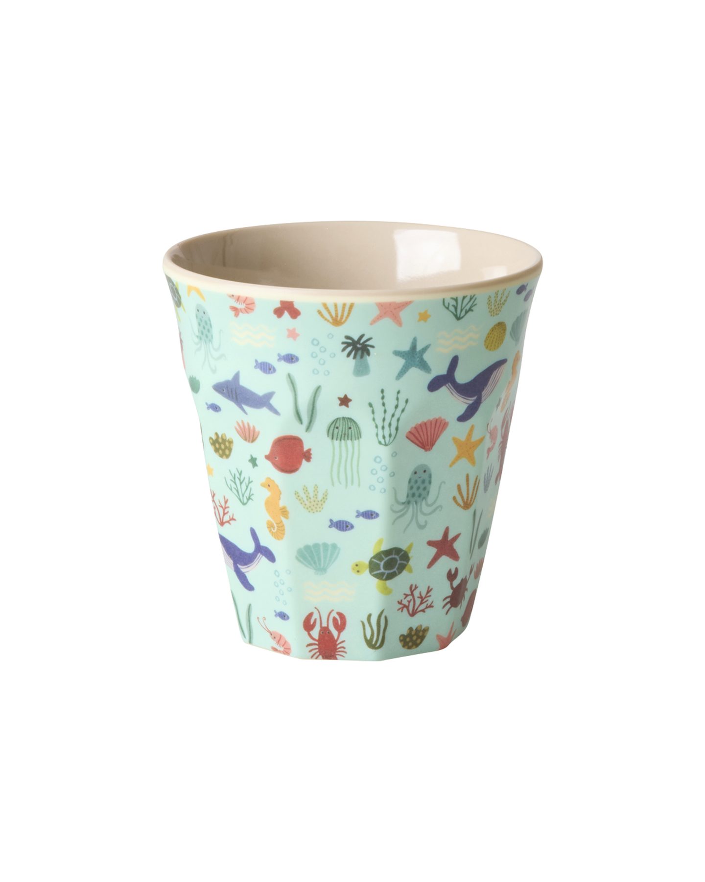 rice Kinderbecher Rice Melamin Becher - Blue Ocean Print 160ml, Melamin