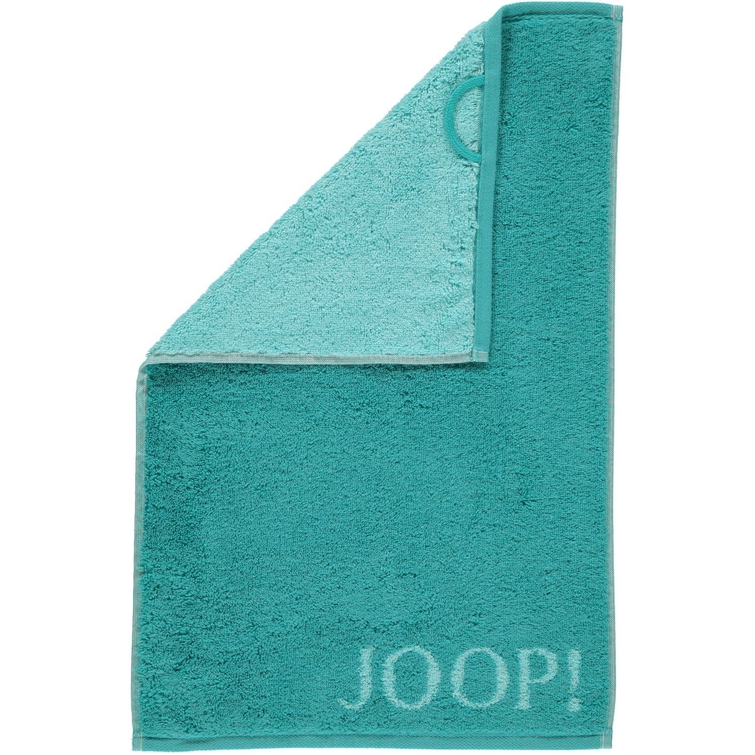 Joop! Handtücher Classic Doubleface 1600, 40 türkis - 100% Baumwolle