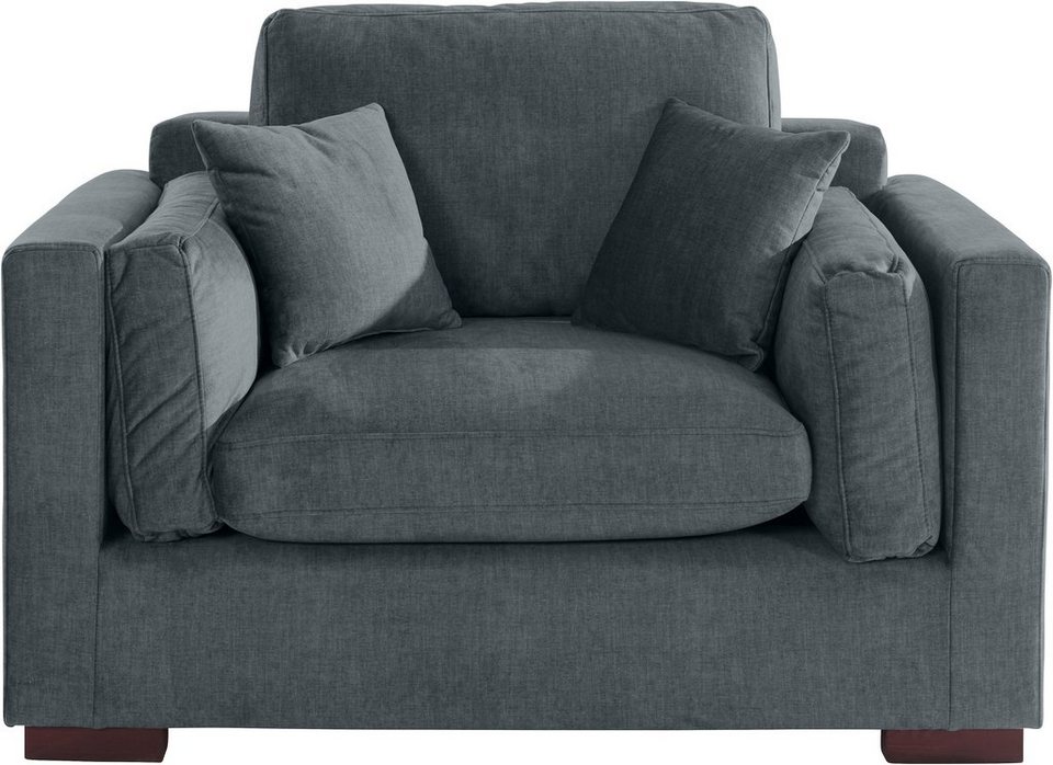 Home affaire Loveseat Fresh Pond, weicher Sitzkomfort, incl. Zierkissen, B/T /H: 140/96/95 cm