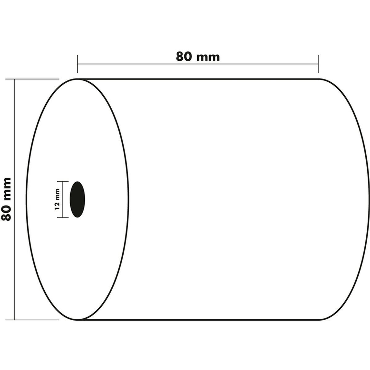 EXACOMPTA Endlospapier Thermorolle 43818E 55g 80mmx76m 10 Stück