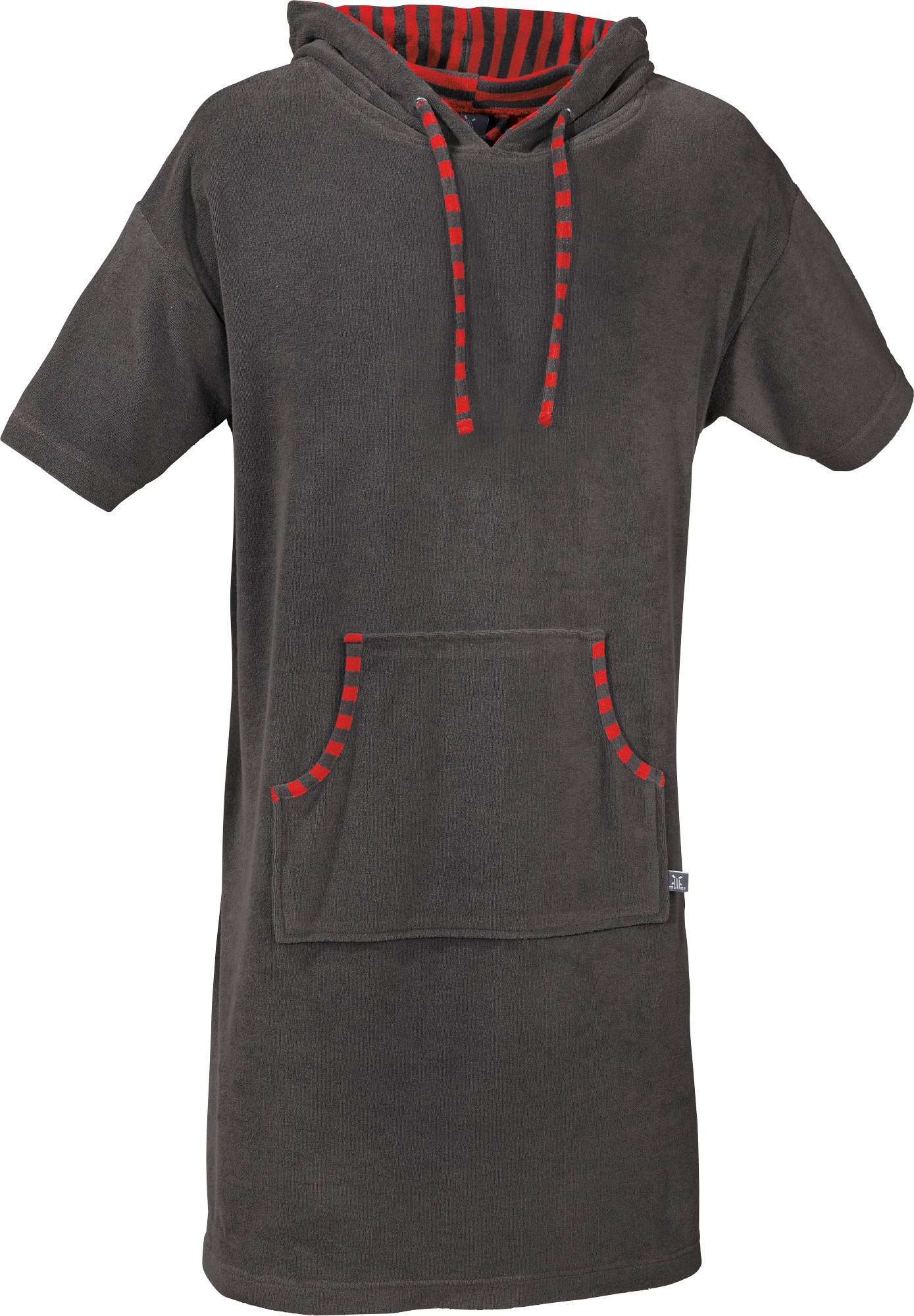 Erwin Müller Bademantel Unisex-Poncho mit Kapuze, Kurzform, Leichtfrottier, günstig online kaufen