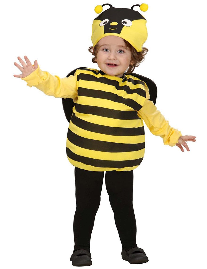 Kostüm Bienchen-Kinderkostüm Tieranzug schwarz-gelb