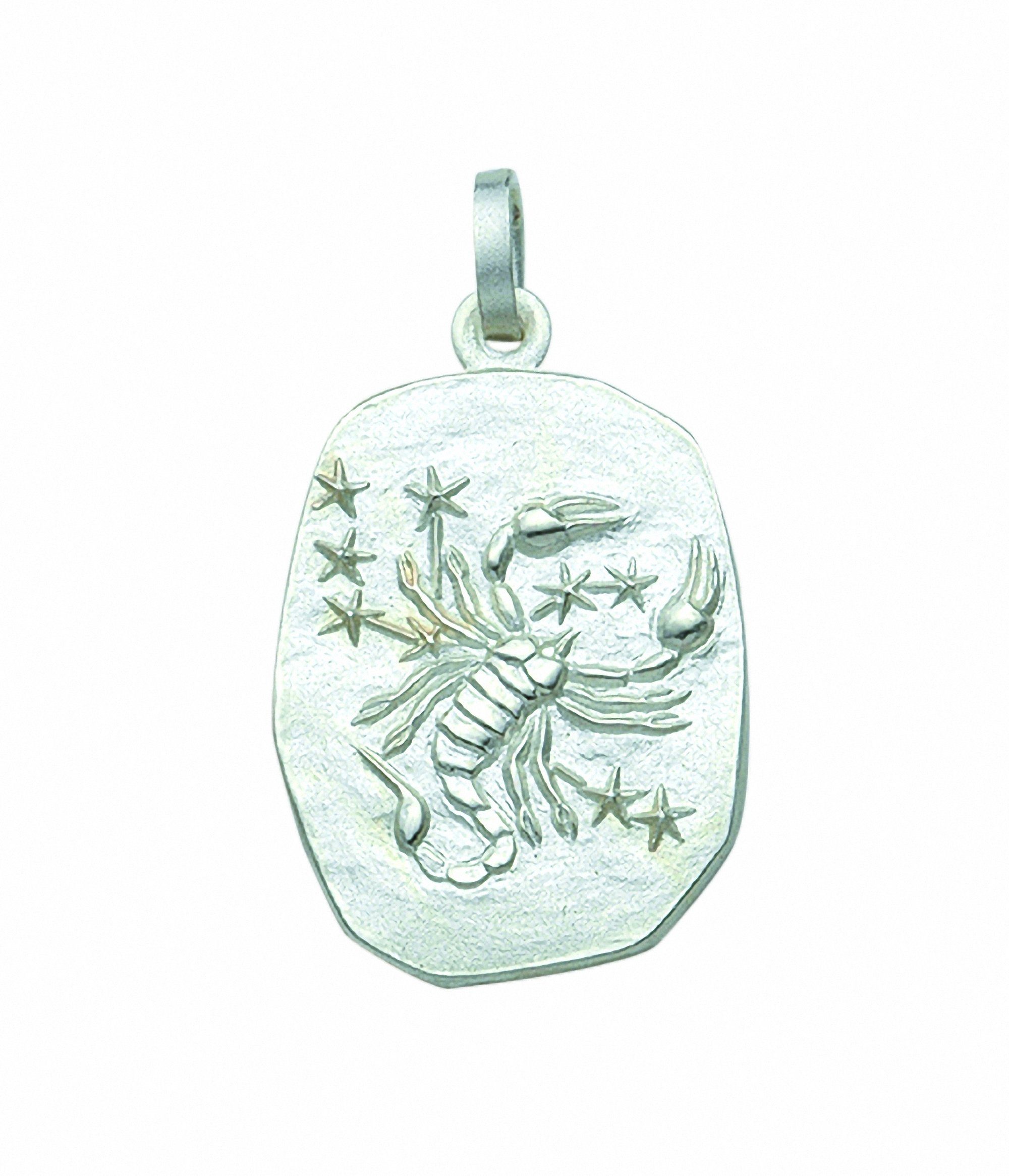 925 Adelia´s Anhänger - Halskette Skorpion, mit Set mit Kette Schmuckset Silber Anhänger Sternzeichen