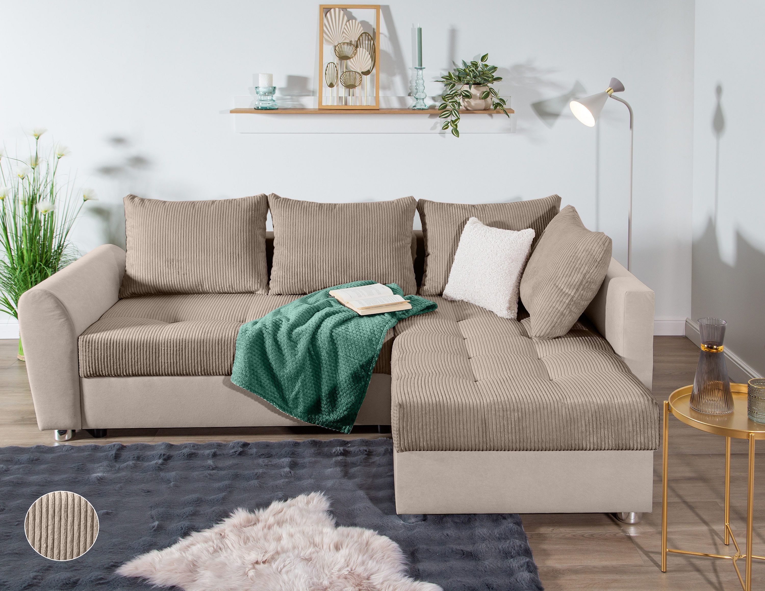 COLLECTION AB Ecksofa Jana L-Form, inkl. günstig online kaufen